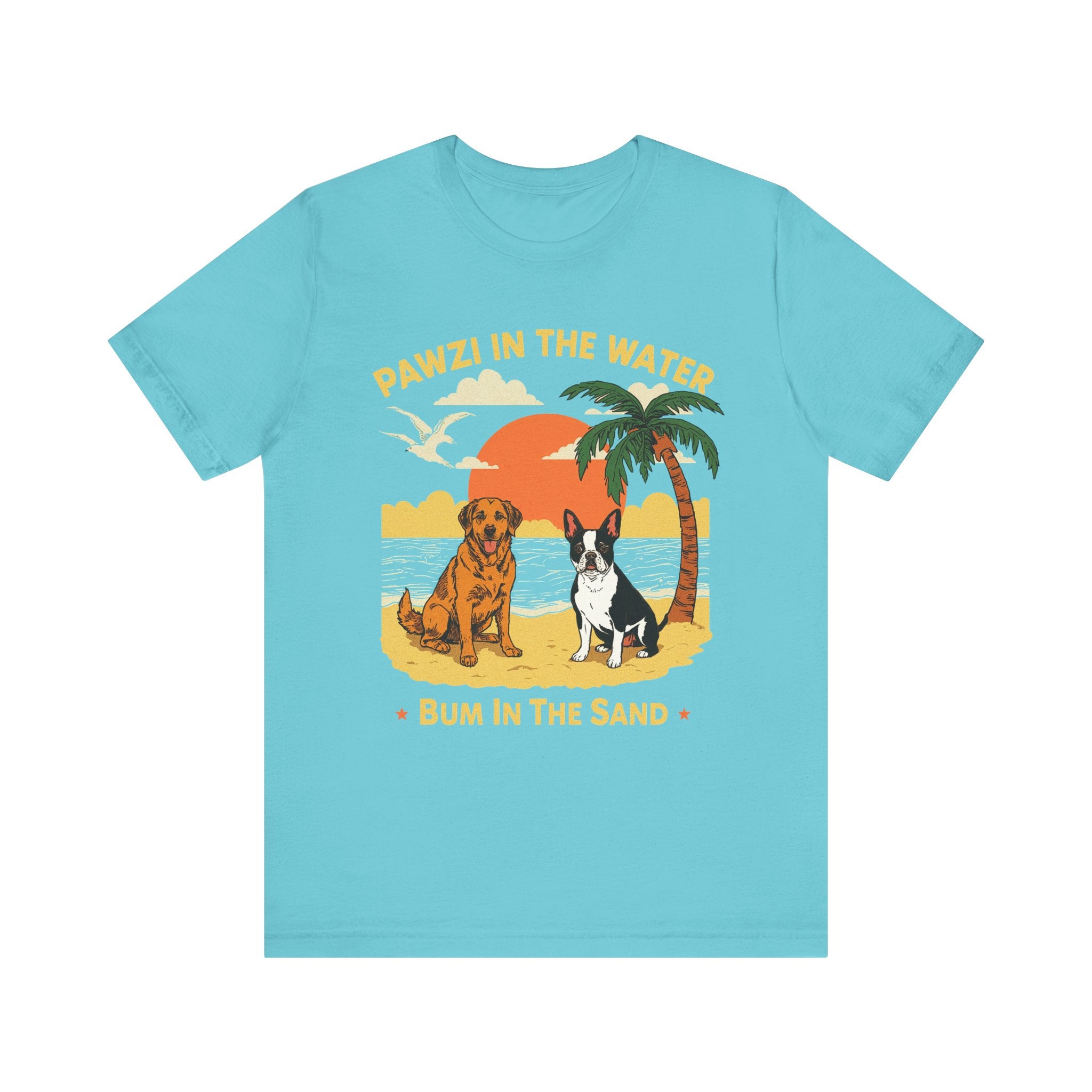 Pawzi In The Water (Adult Short Sleeve T-Shirt)