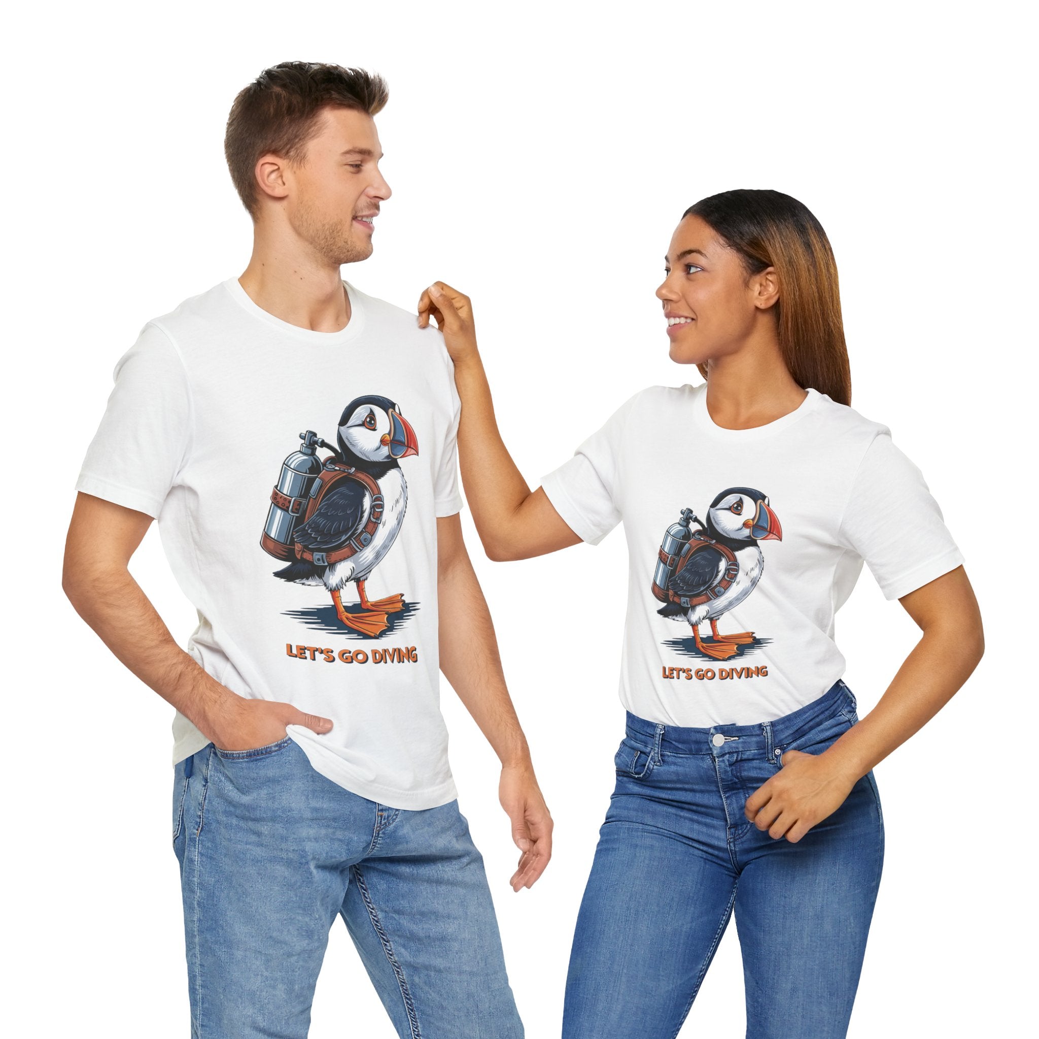Let's Go Diving Puffin T-Shirt