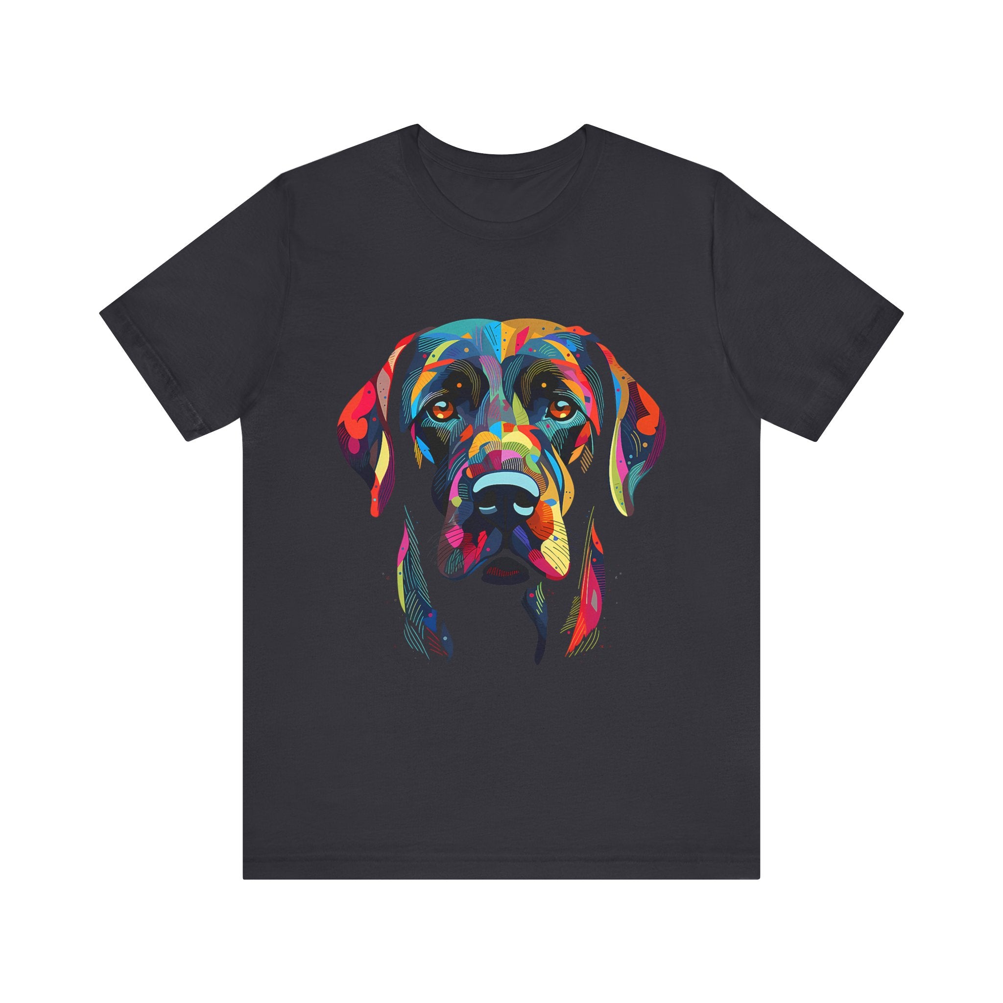 Colorful Labrador Retriever Dog Face T-Shirt