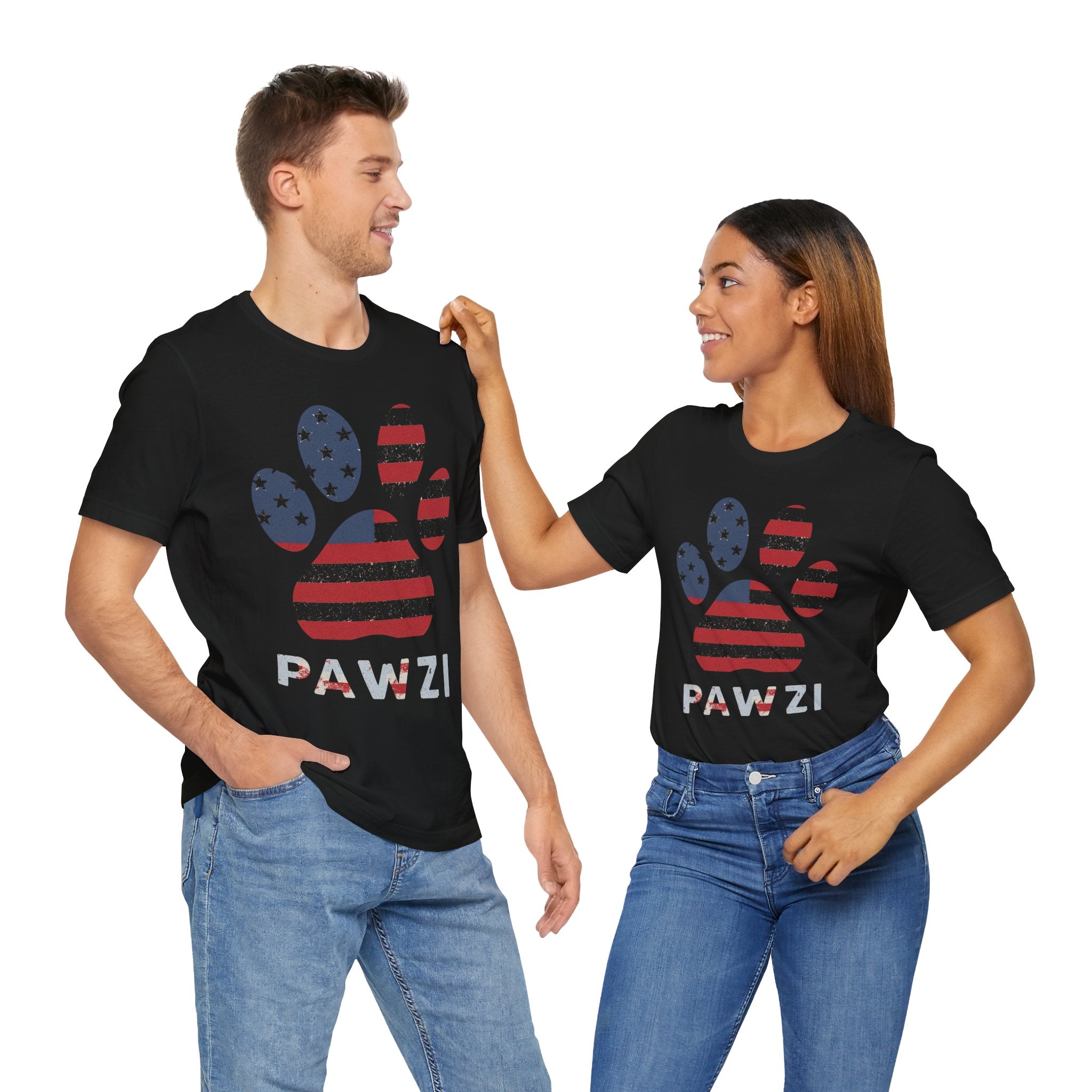 USA Flag (Adult Short Sleeve T-Shirt)