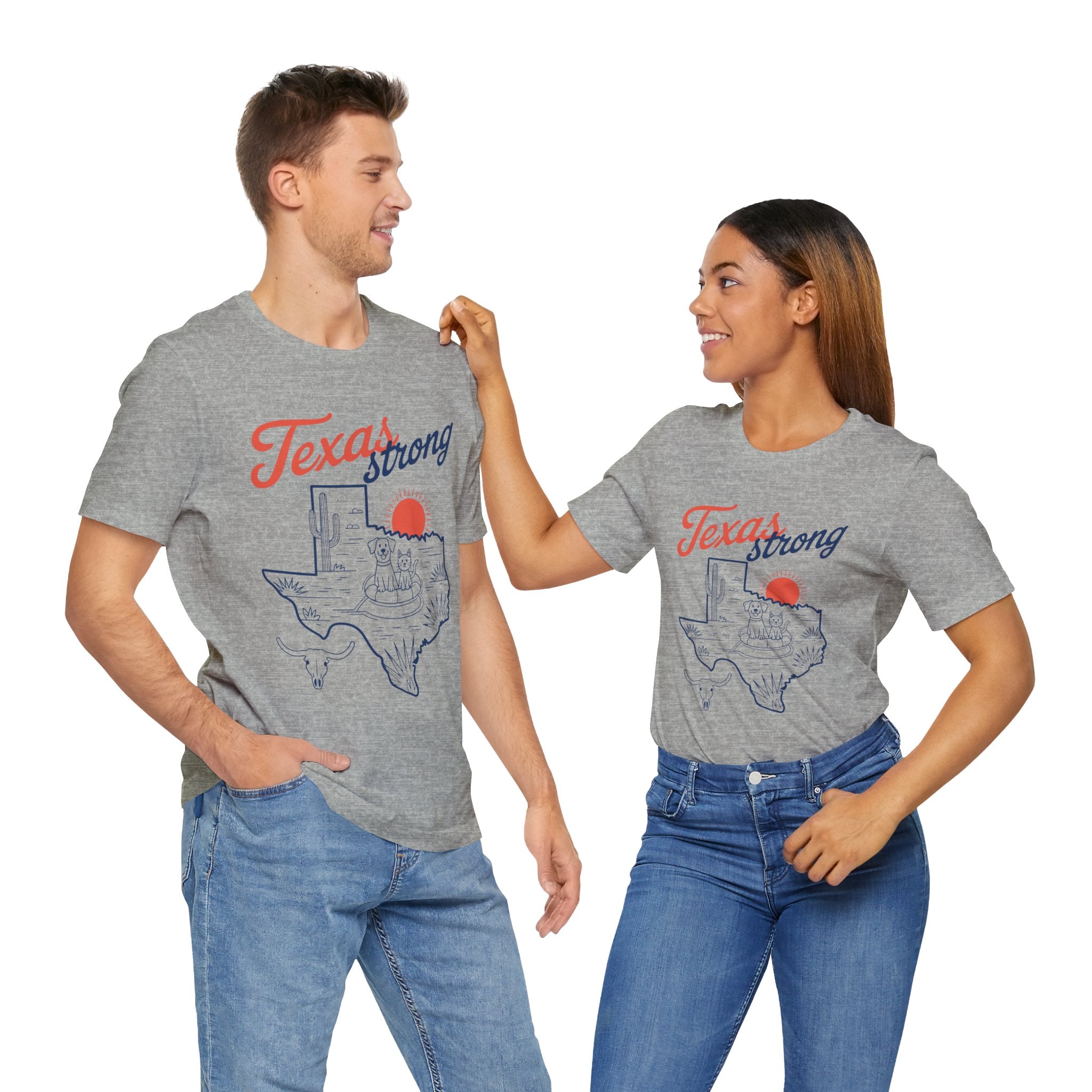 Texas Outline (Adult Short Sleeve T-Shirt)
