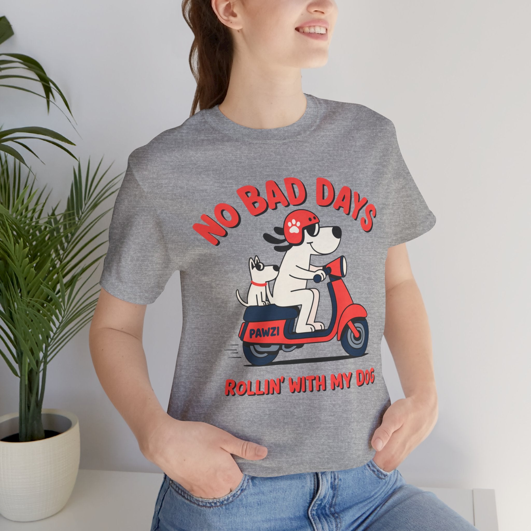 Rollin' With My Dog (Adult Short Sleeve T-Shirt)