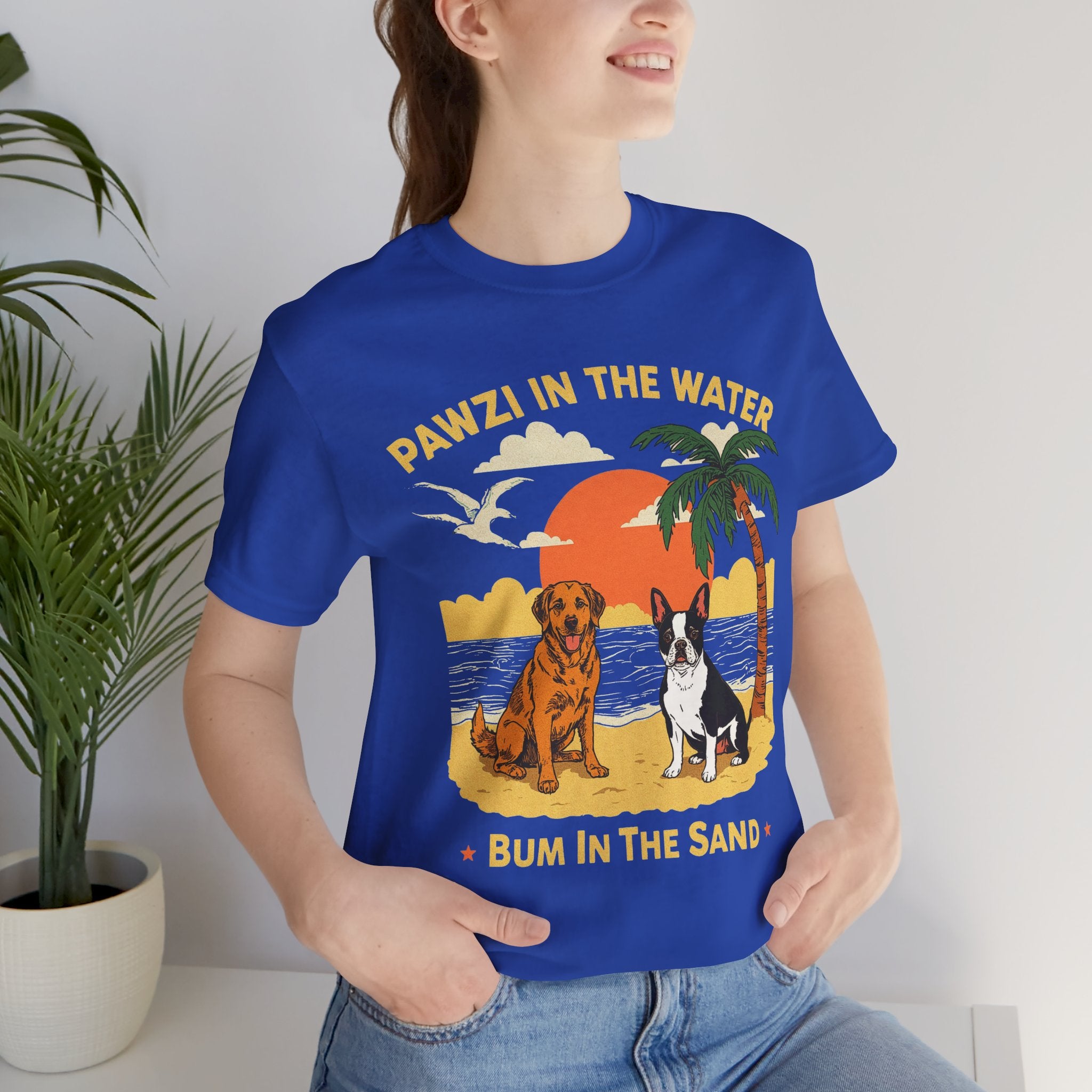 Pawzi In The Water (Adult Short Sleeve T-Shirt)