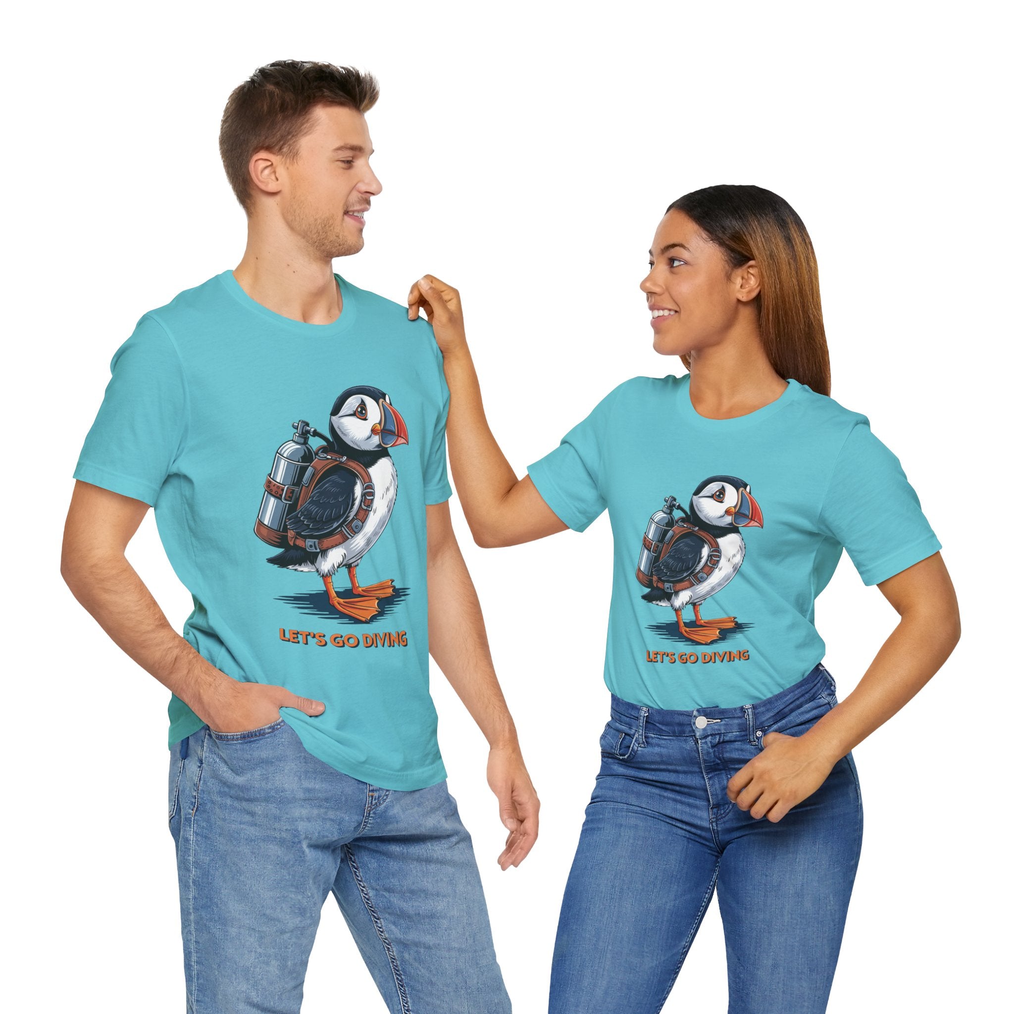 Let's Go Diving Puffin T-Shirt