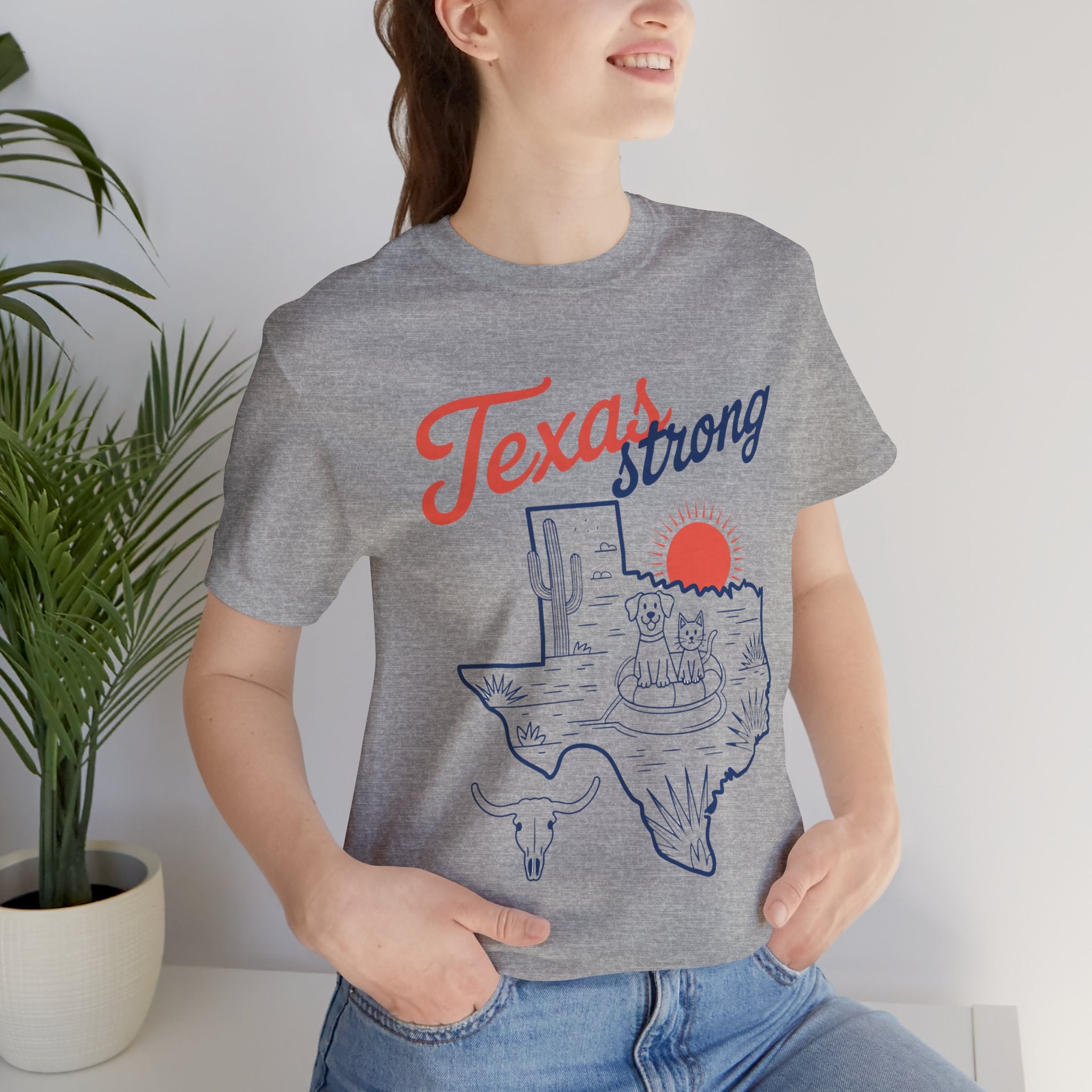 Texas Outline (Adult Short Sleeve T-Shirt)