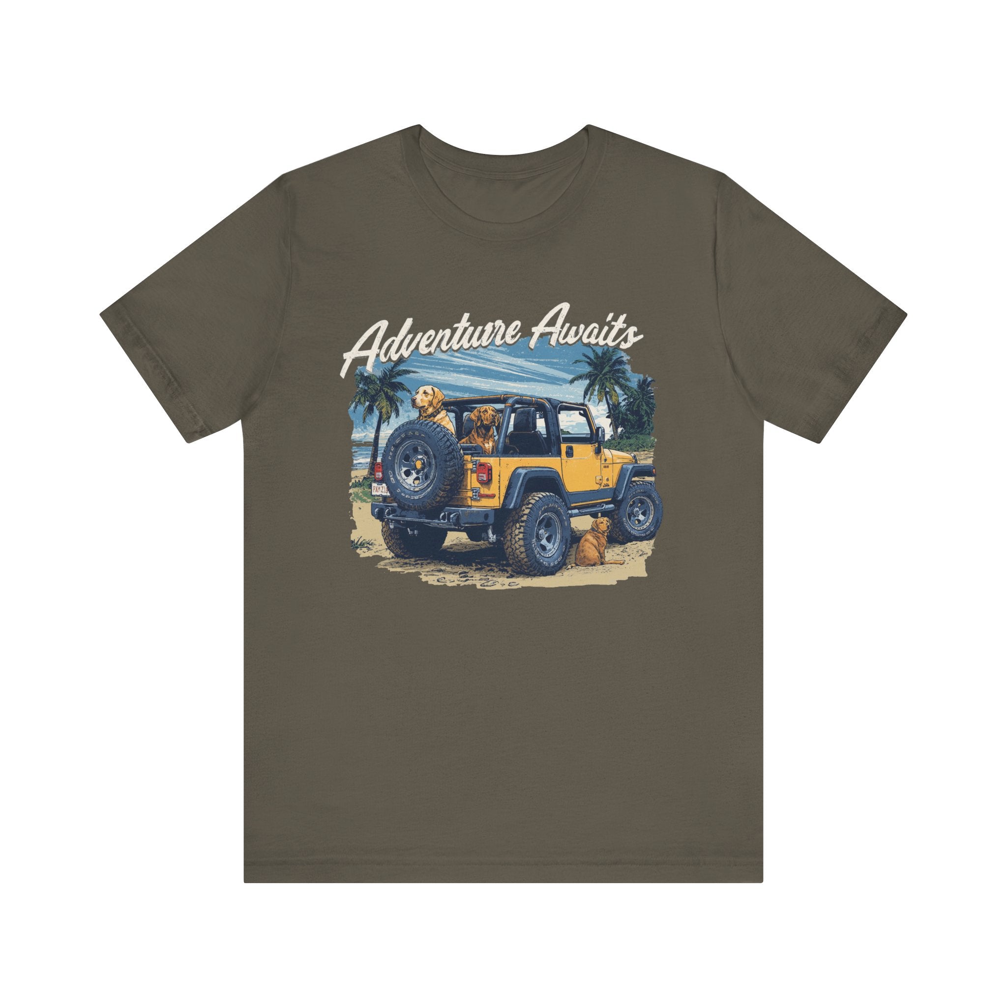 Adventure Awaits (Beach) (Adult Short Sleeve T-Shirt)