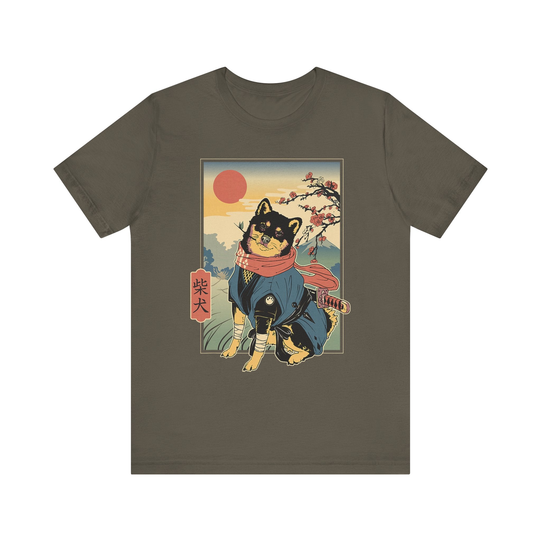 Shiba Samurai Dog T-Shirt