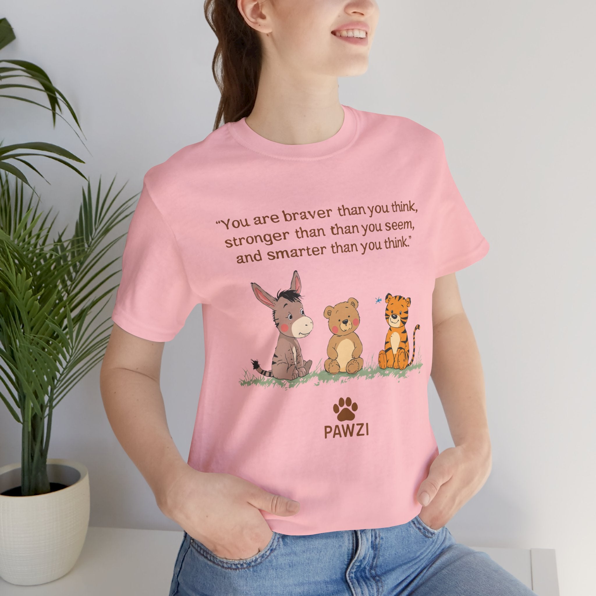 Braver, Stronger, Smarter - Light Pink (Adult Short Sleeve T-Shirt) Limited Edition