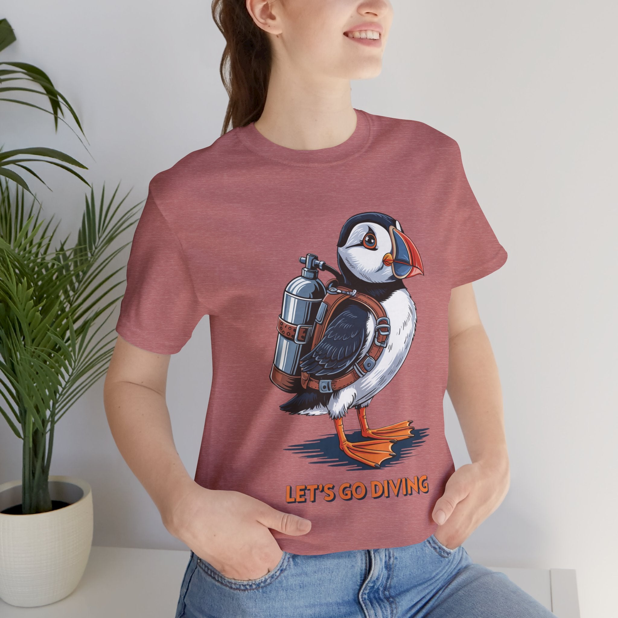 Let's Go Diving Puffin T-Shirt