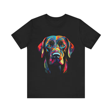 Colorful Labrador Retriever Dog Face T-Shirt