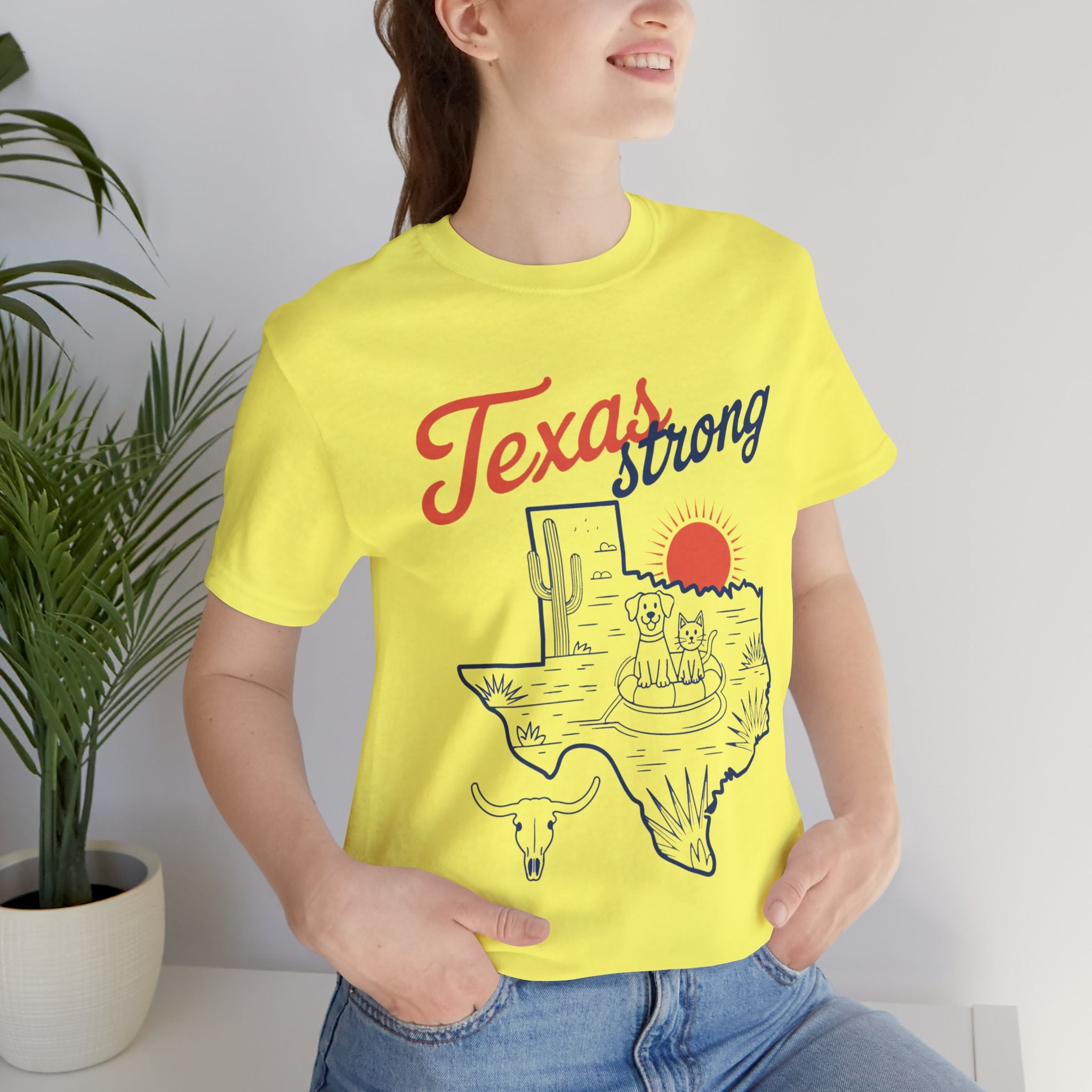 Texas Outline (Adult Short Sleeve T-Shirt)