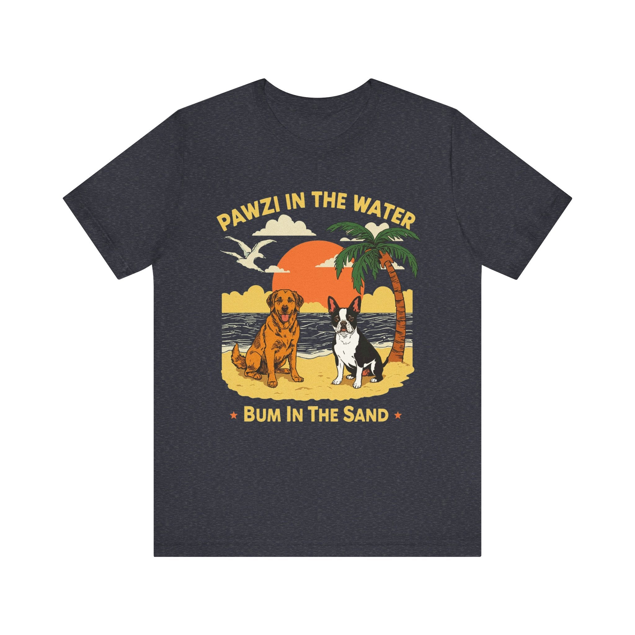 Pawzi In The Water (Adult Short Sleeve T-Shirt)
