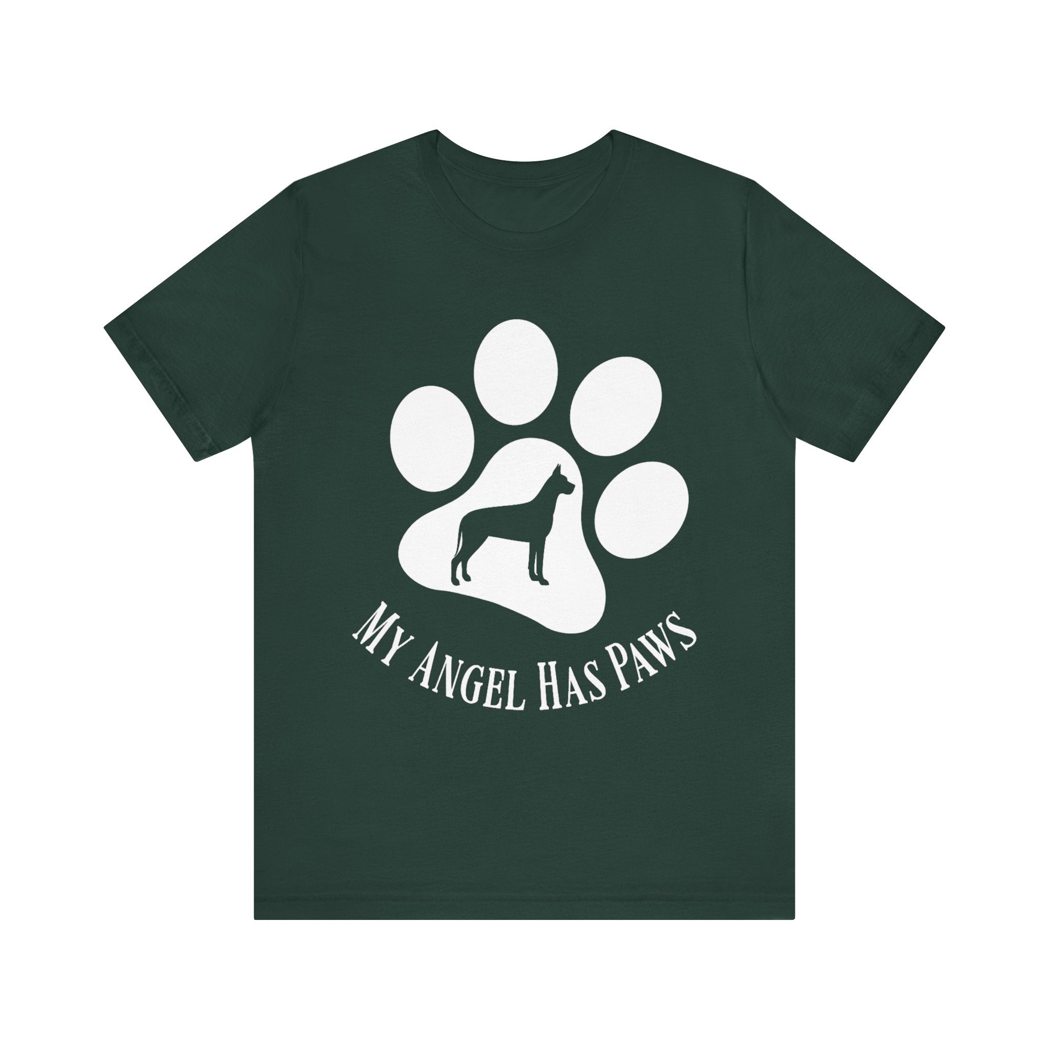 Great Dane T-Shirt – My Angel Has Paws Dog Lover Tee