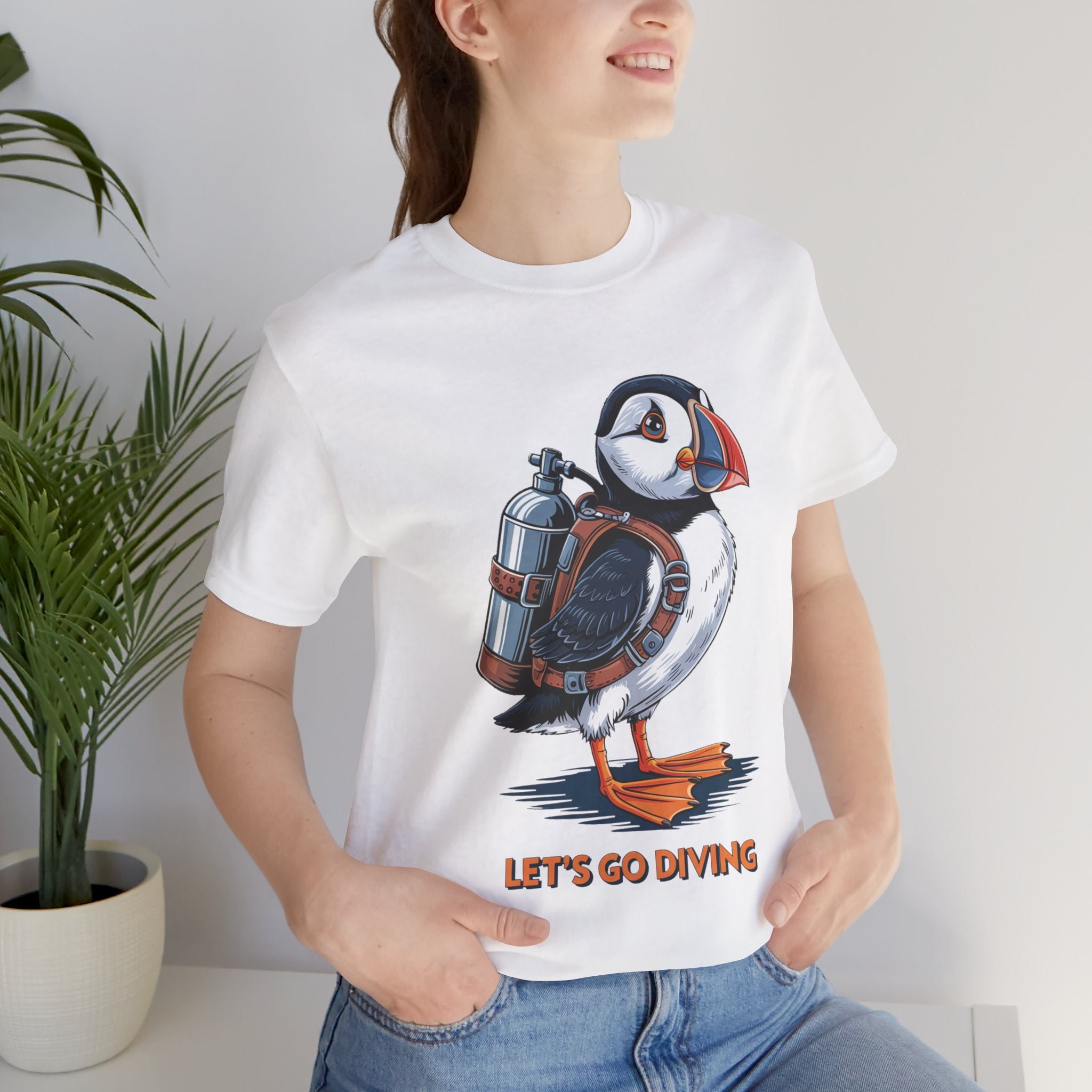 Let's Go Diving Puffin T-Shirt