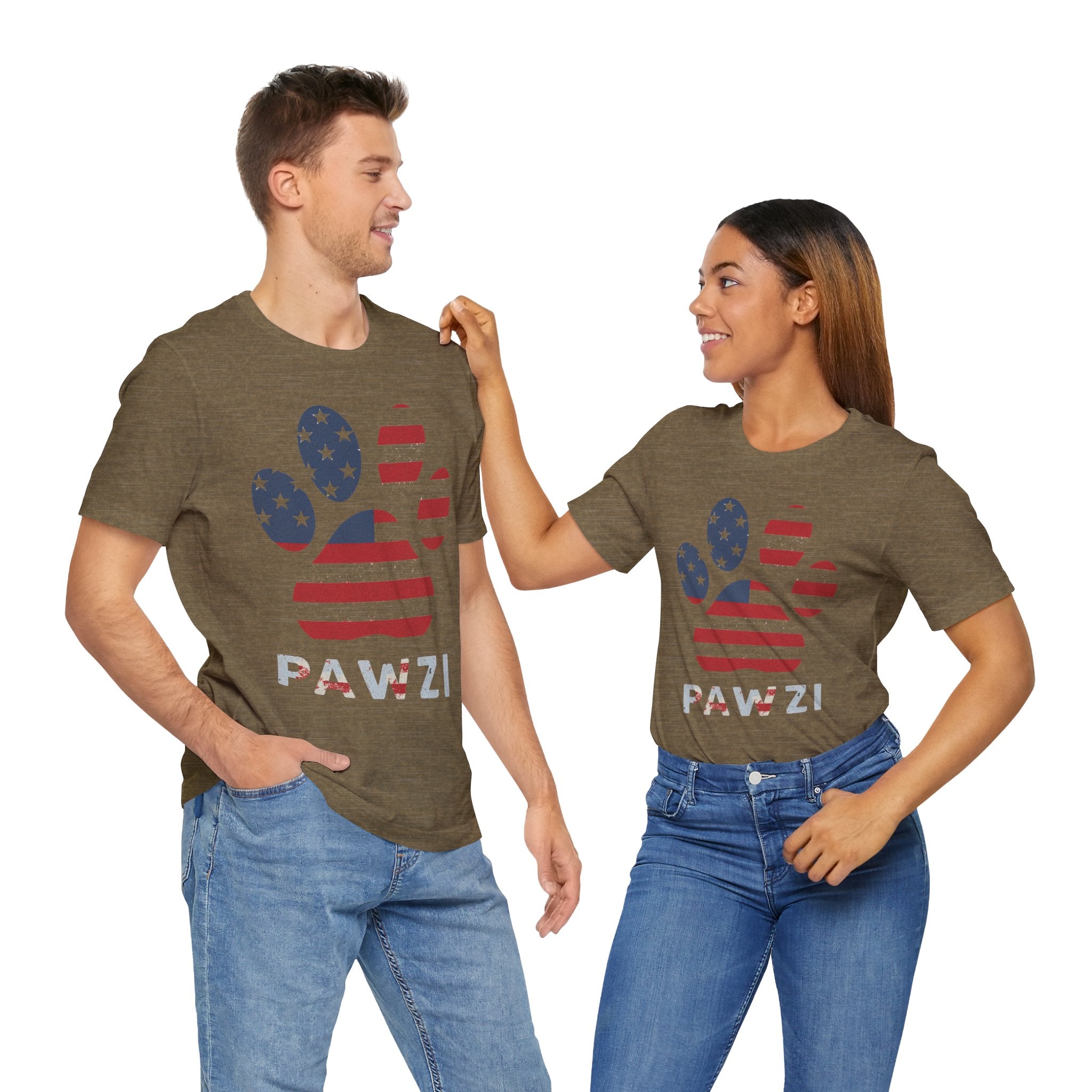 USA Flag (Adult Short Sleeve T-Shirt)