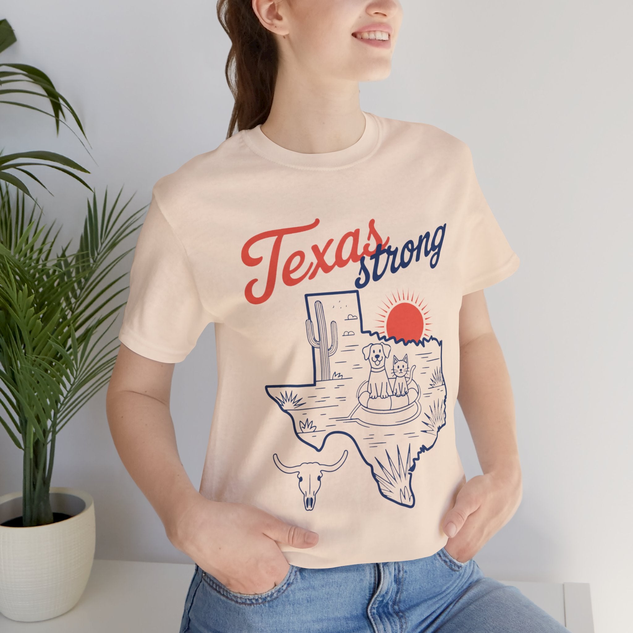 Texas Outline (Adult Short Sleeve T-Shirt)