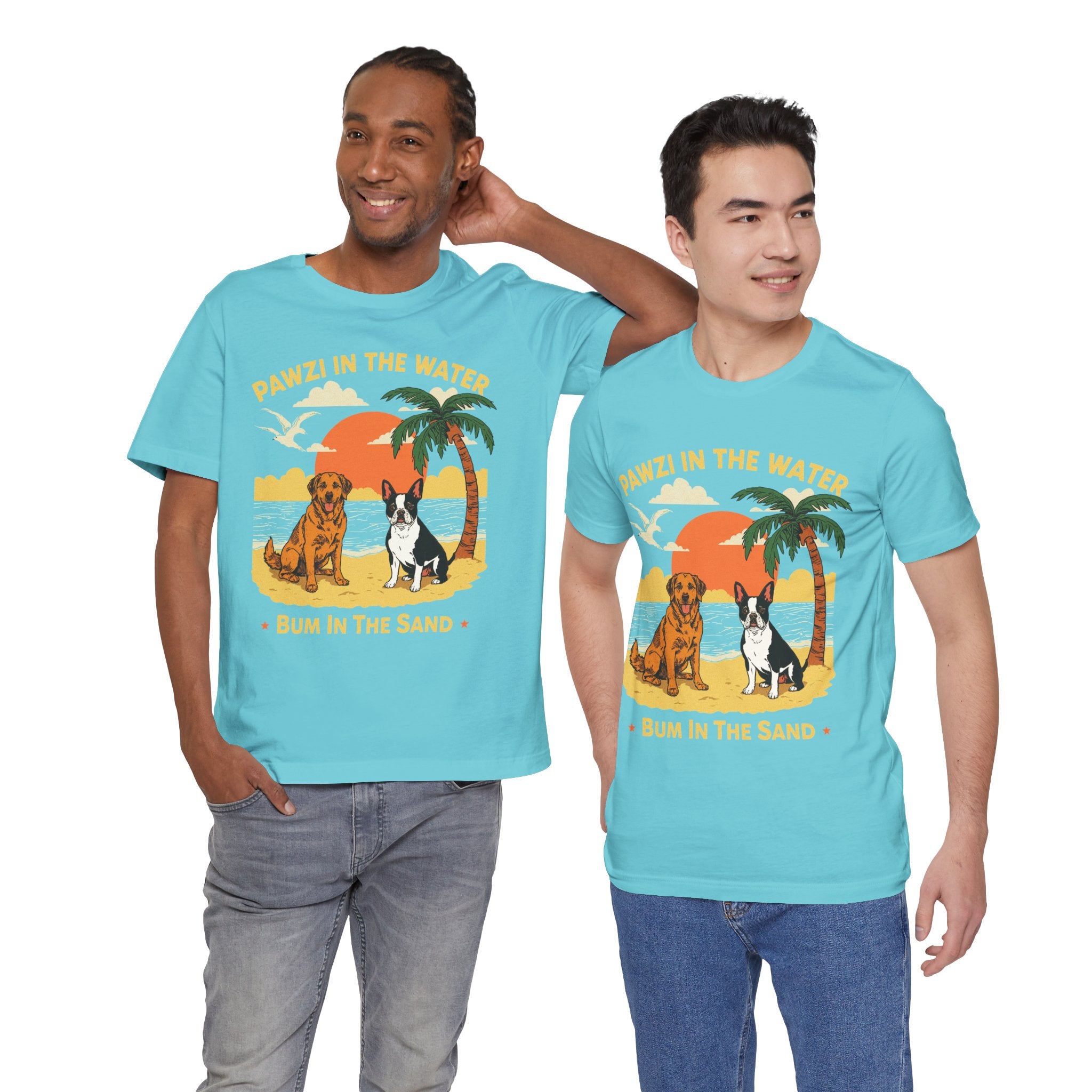 Pawzi In The Water (Adult Short Sleeve T-Shirt)