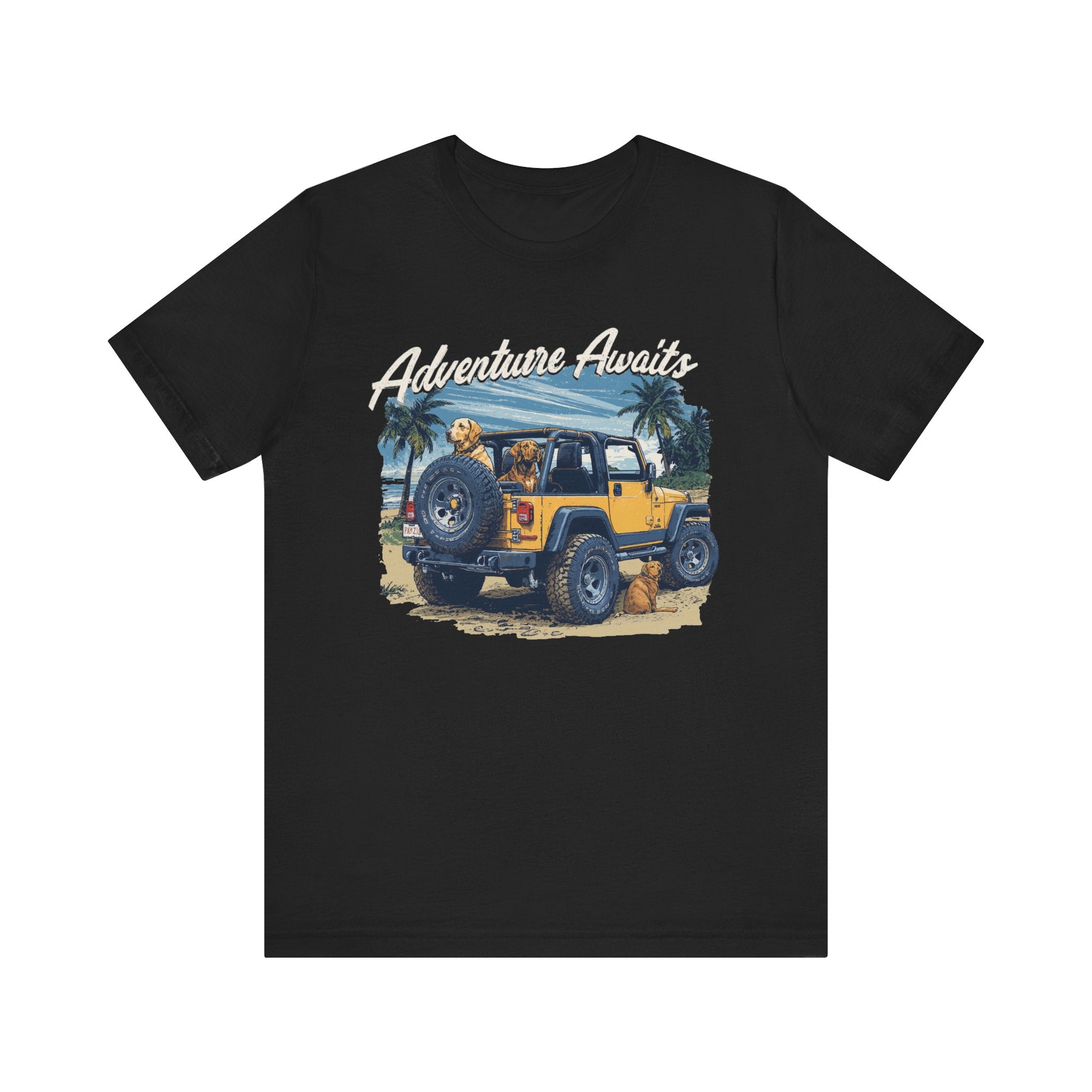 Adventure Awaits (Beach) (Adult Short Sleeve T-Shirt)