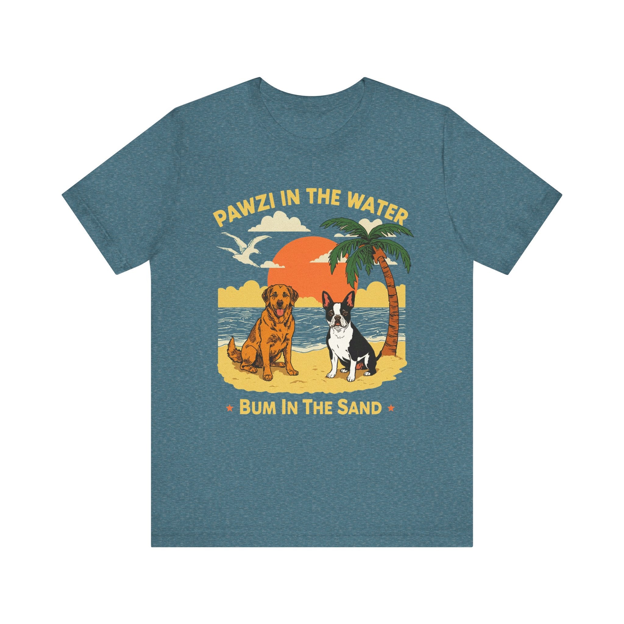 Pawzi In The Water (Adult Short Sleeve T-Shirt)