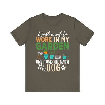 Gardening Dog Lover T-Shirt – Funny Garden Work Pet Gift Tee