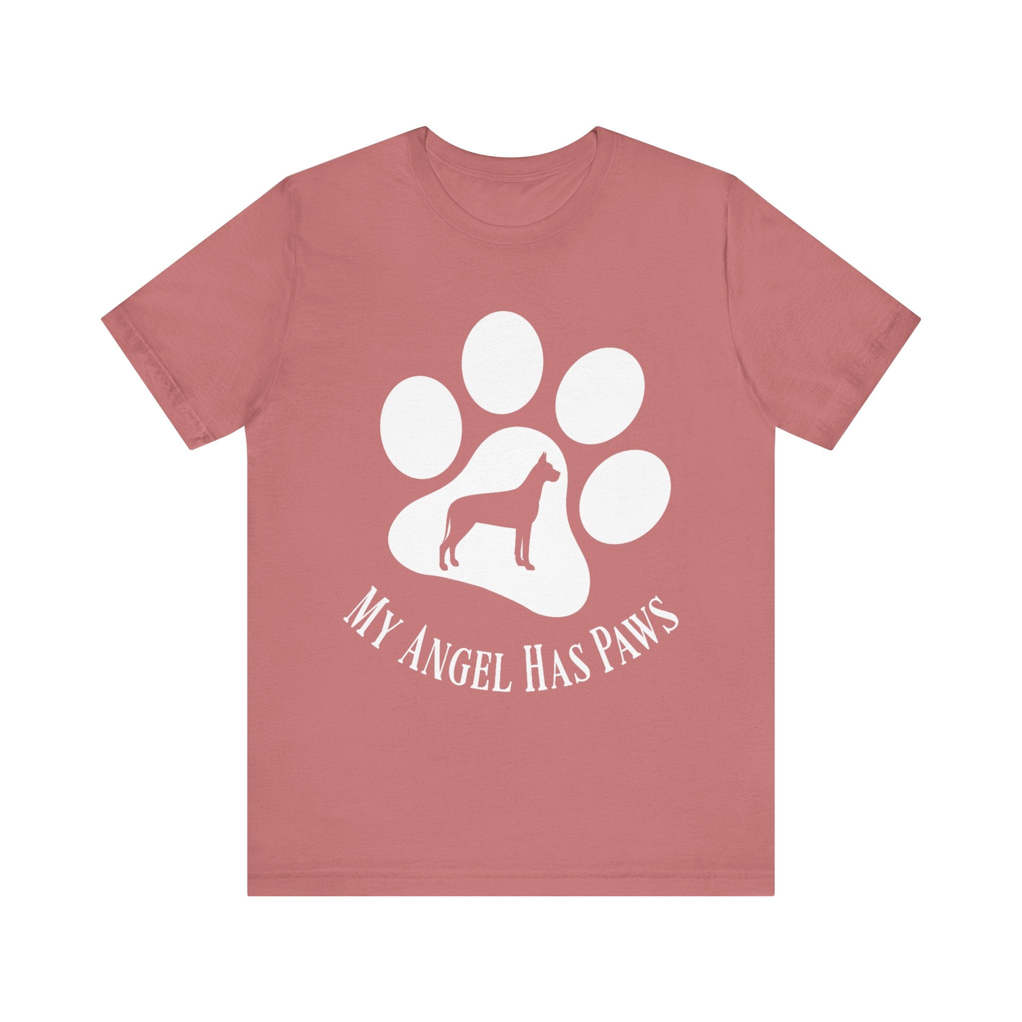 Great Dane T-Shirt – My Angel Has Paws Dog Lover Tee