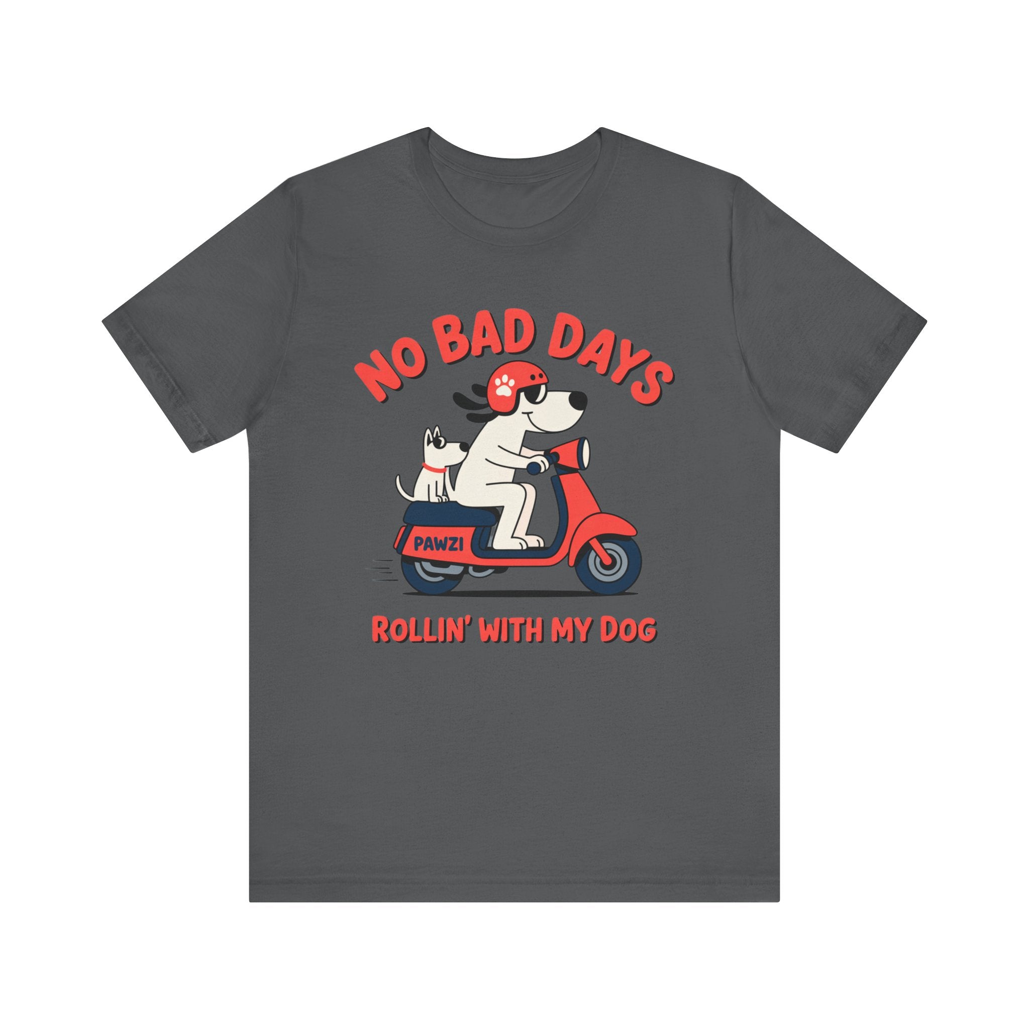 Rollin' With My Dog (Adult Short Sleeve T-Shirt)