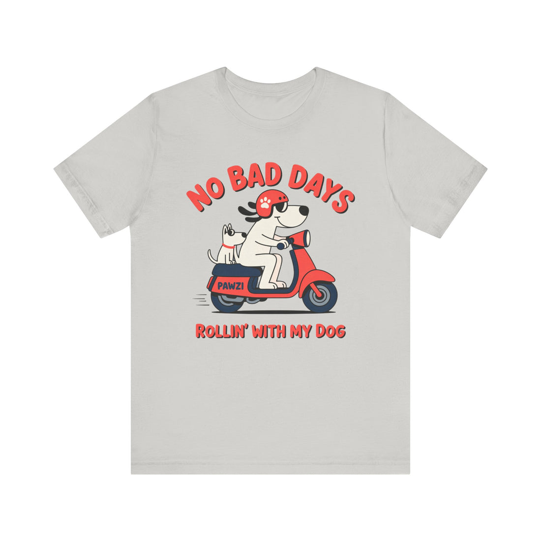 Rollin' With My Dog (Adult Short Sleeve T-Shirt)
