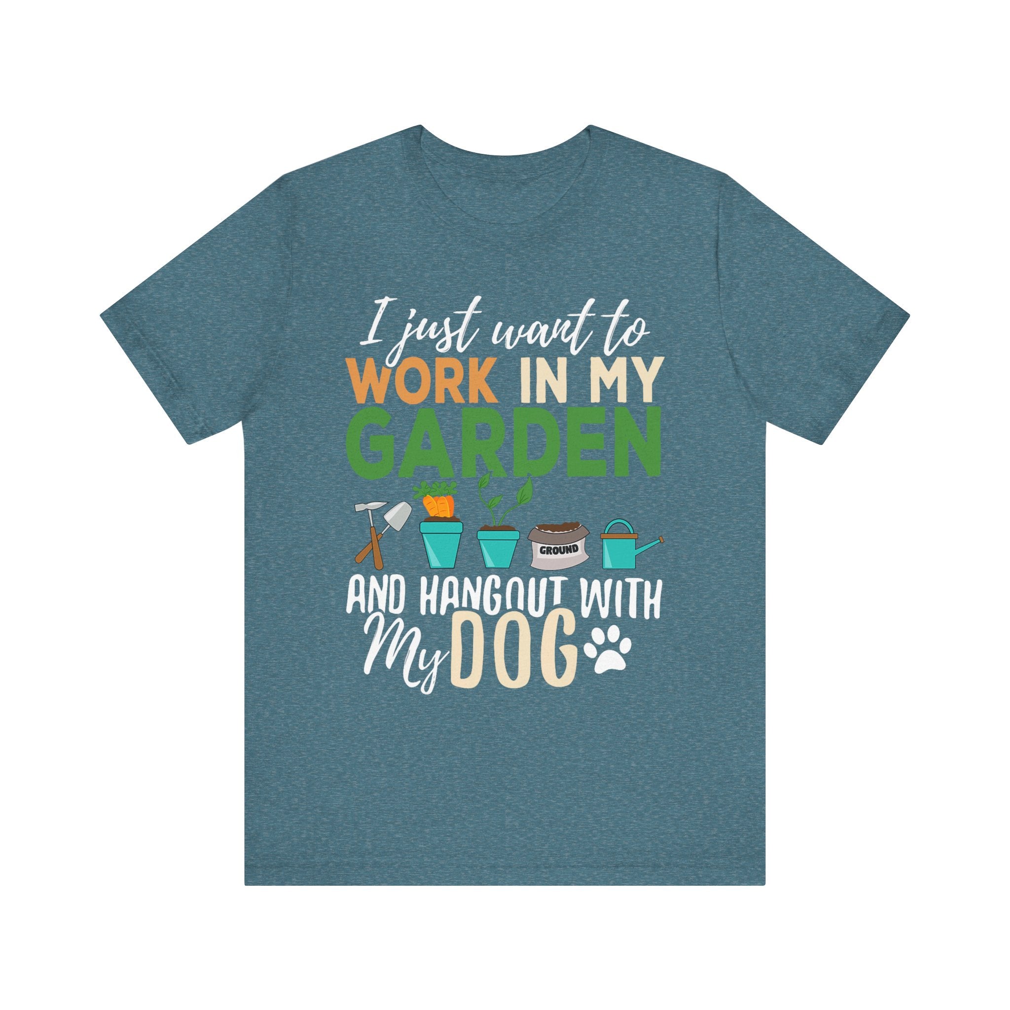 Gardening Dog Lover T-Shirt – Funny Garden Work Pet Gift Tee