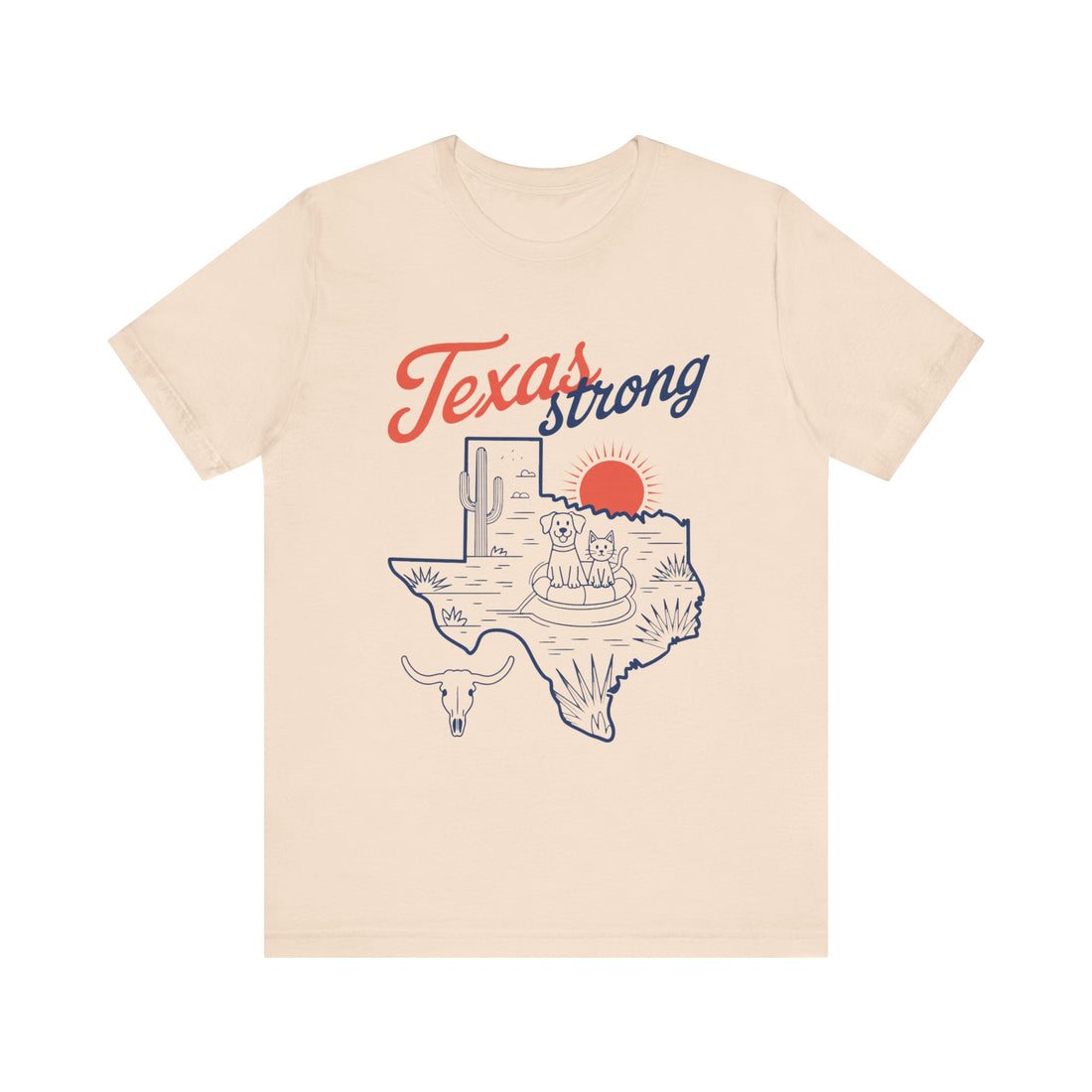Texas Outline (Adult Short Sleeve T-Shirt)