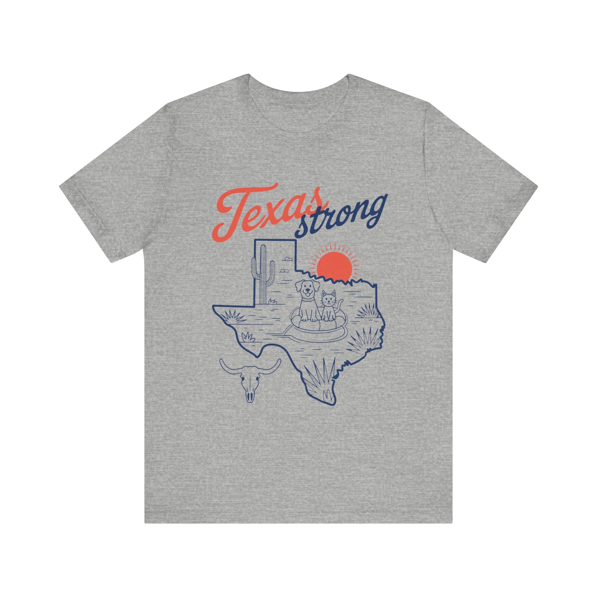 Texas Outline (Adult Short Sleeve T-Shirt)