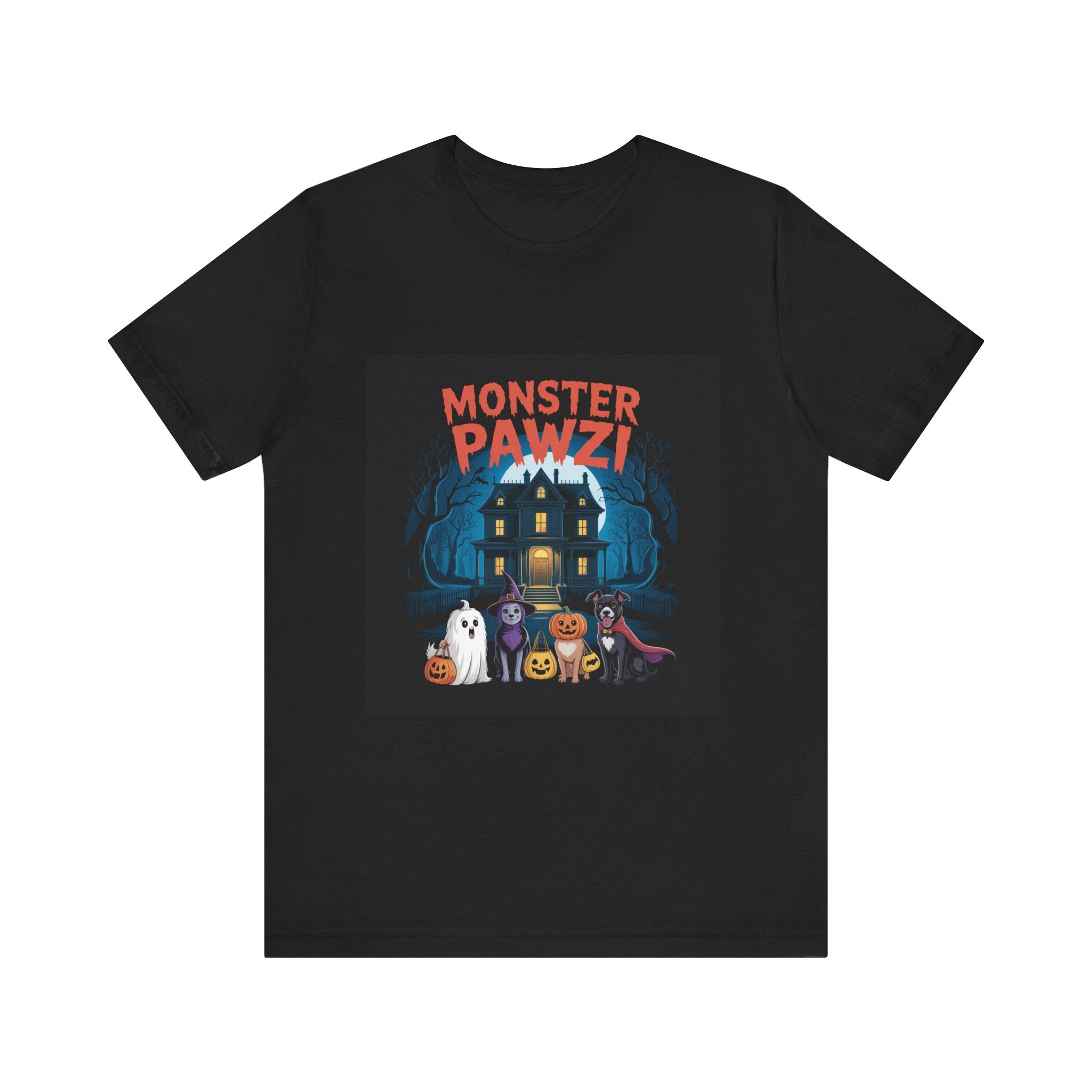 MONSTER PAWZI (BACK PRINT) (ADULT SHORT SLEEVE T-SHIRT)