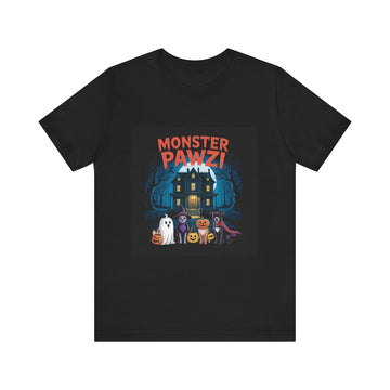 MONSTER PAWZI (BACK PRINT) (ADULT SHORT SLEEVE T-SHIRT)