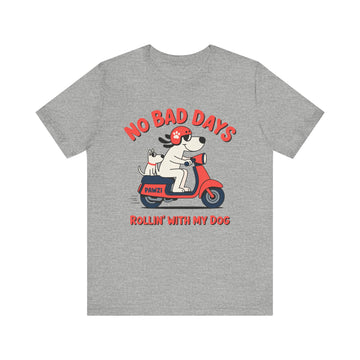 Rollin' With My Dog (Adult Short Sleeve T-Shirt)