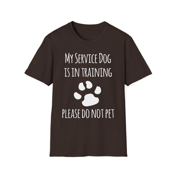 My Service Dog Is in Training Tee – Do Not Pet Shirt