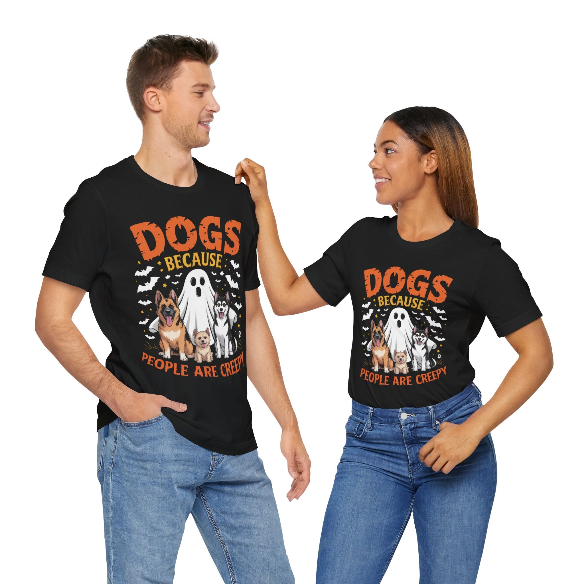 Creepy Canines (Front Print) (Adult Short Sleeve T-Shirt)