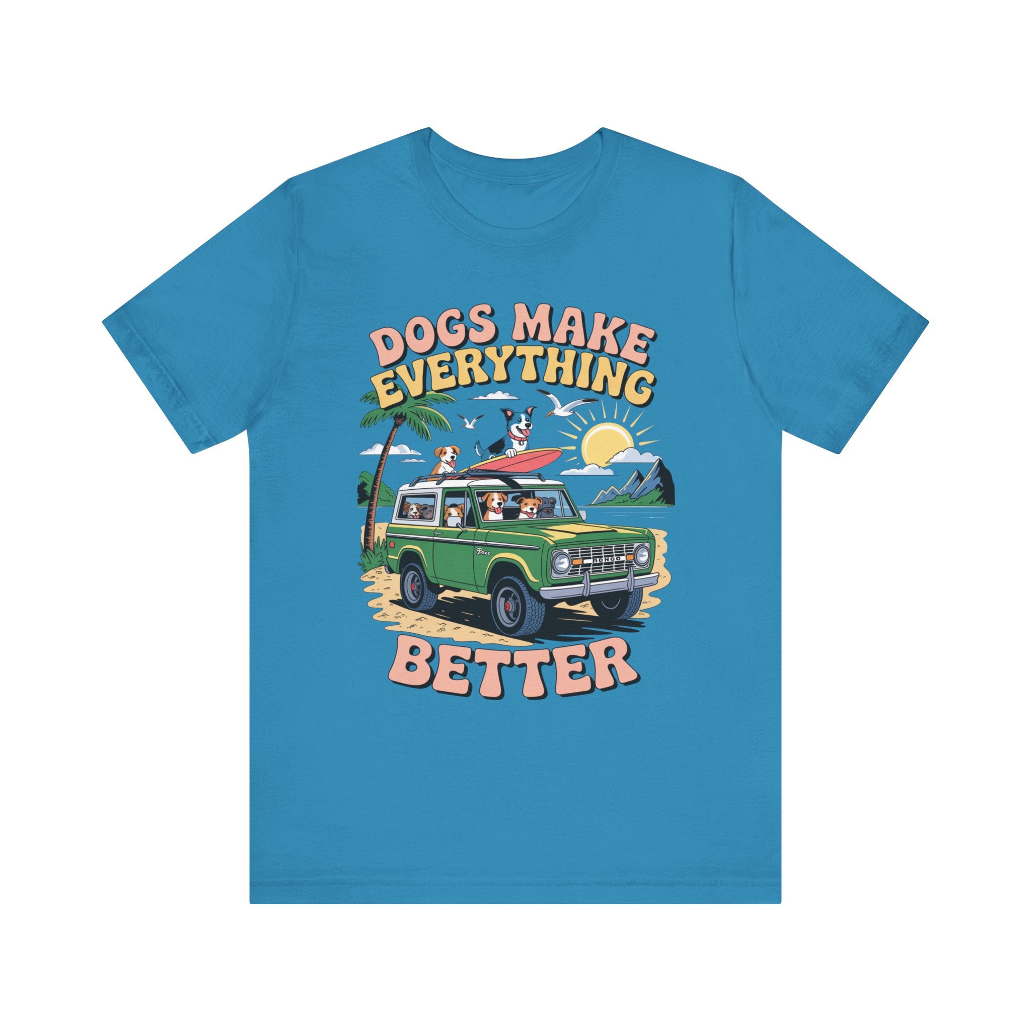 Dogs Make Everything Better (Adult Short Sleeve T-Shirt)