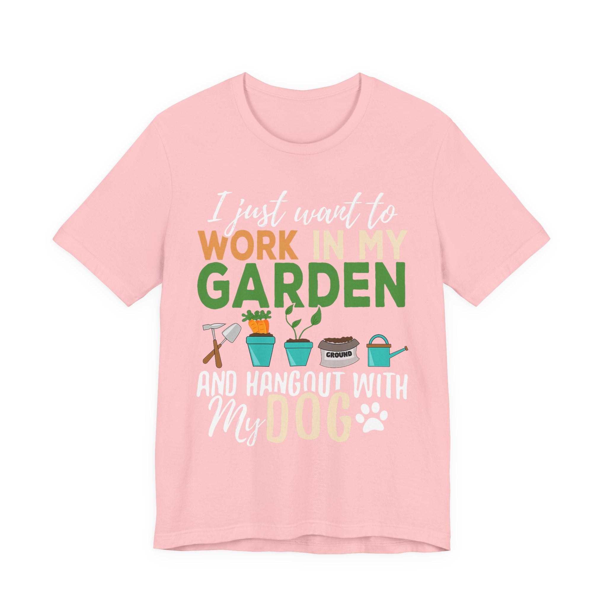 Gardening Dog Lover T-Shirt – Funny Garden Work Pet Gift Tee