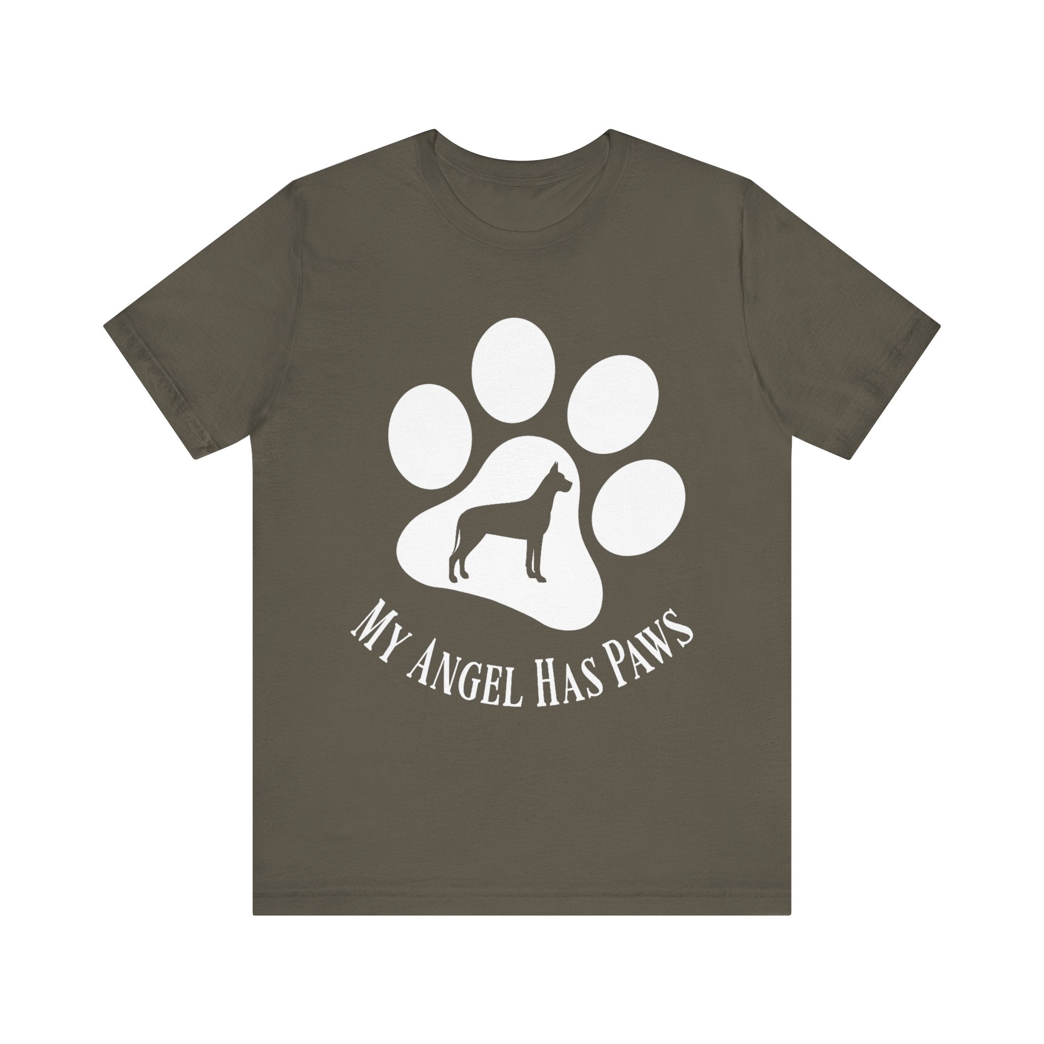 Great Dane T-Shirt – My Angel Has Paws Dog Lover Tee