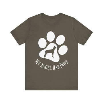 Great Dane T-Shirt – My Angel Has Paws Dog Lover Tee
