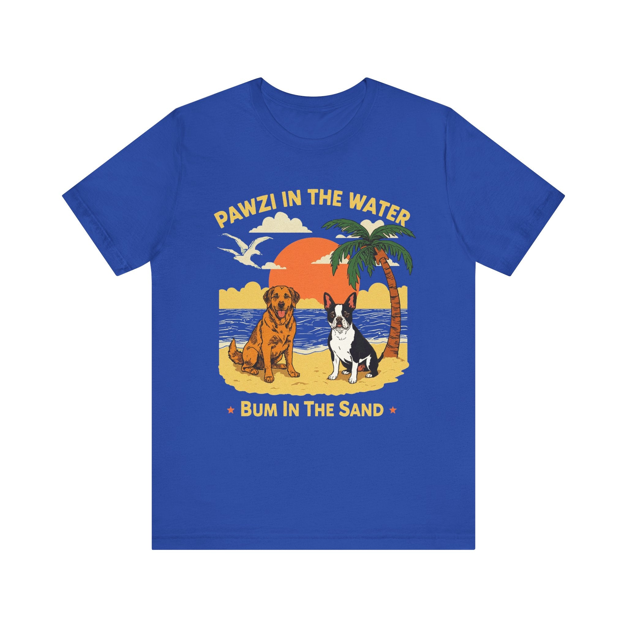 Pawzi In The Water (Adult Short Sleeve T-Shirt)