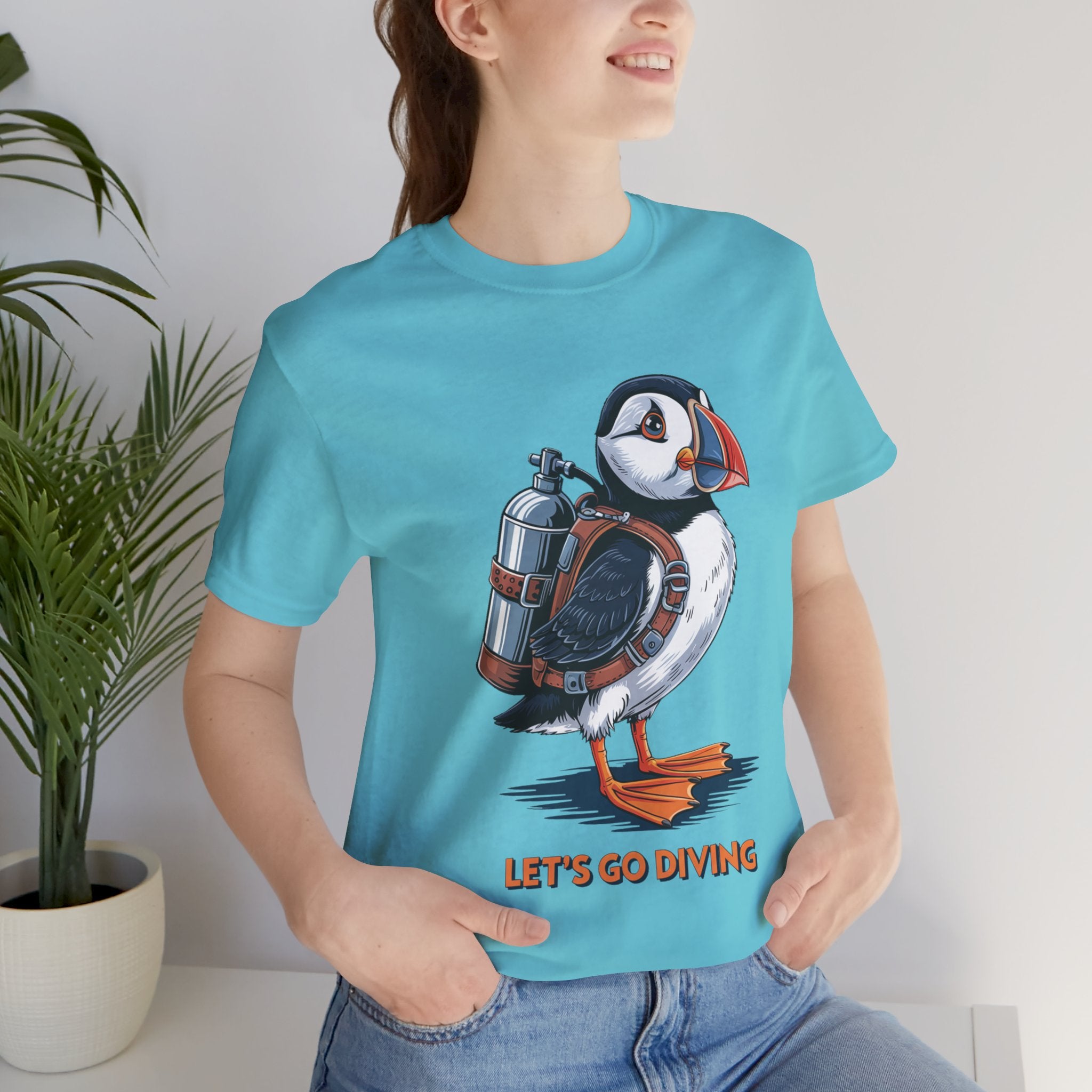 Let's Go Diving Puffin T-Shirt