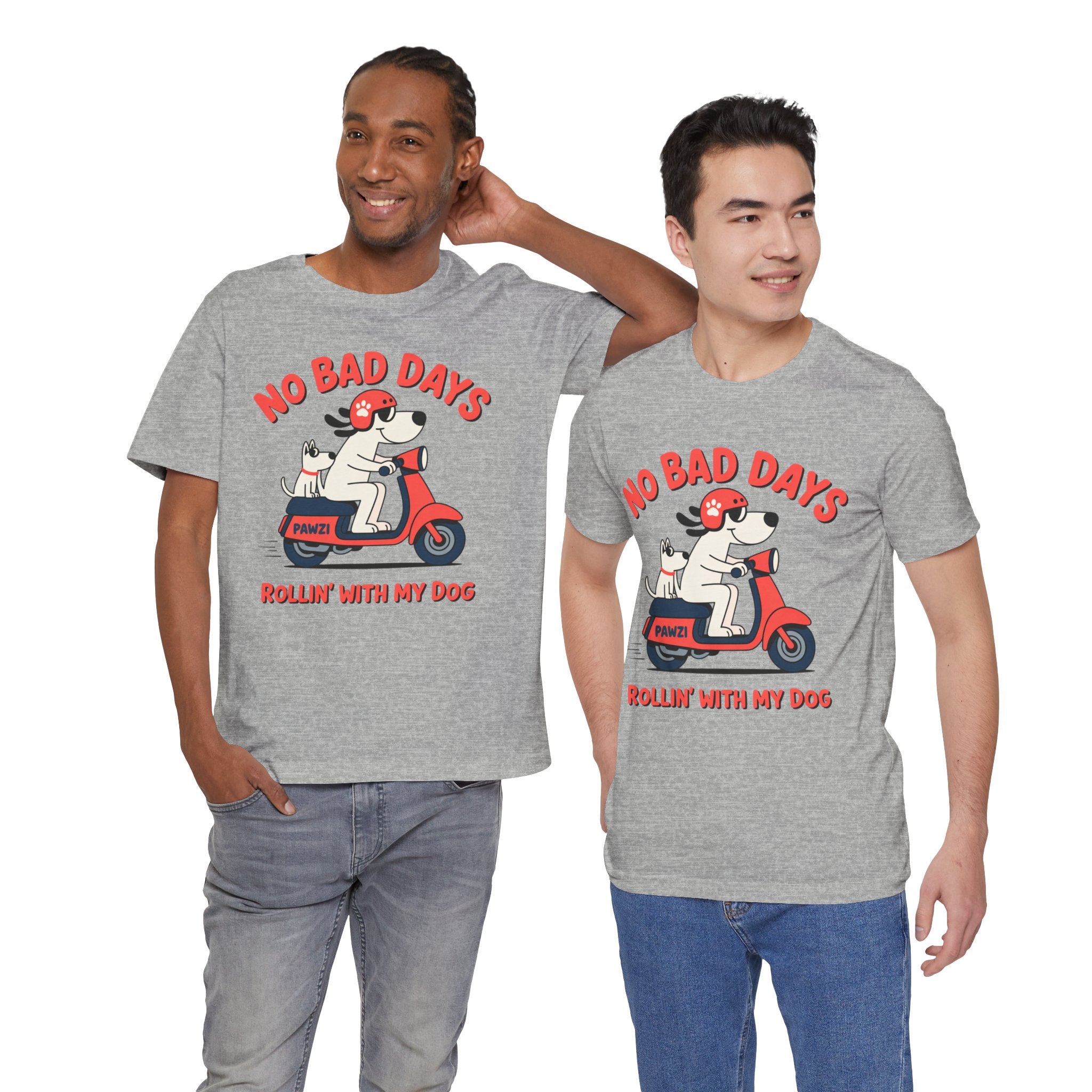 Rollin' With My Dog (Adult Short Sleeve T-Shirt)