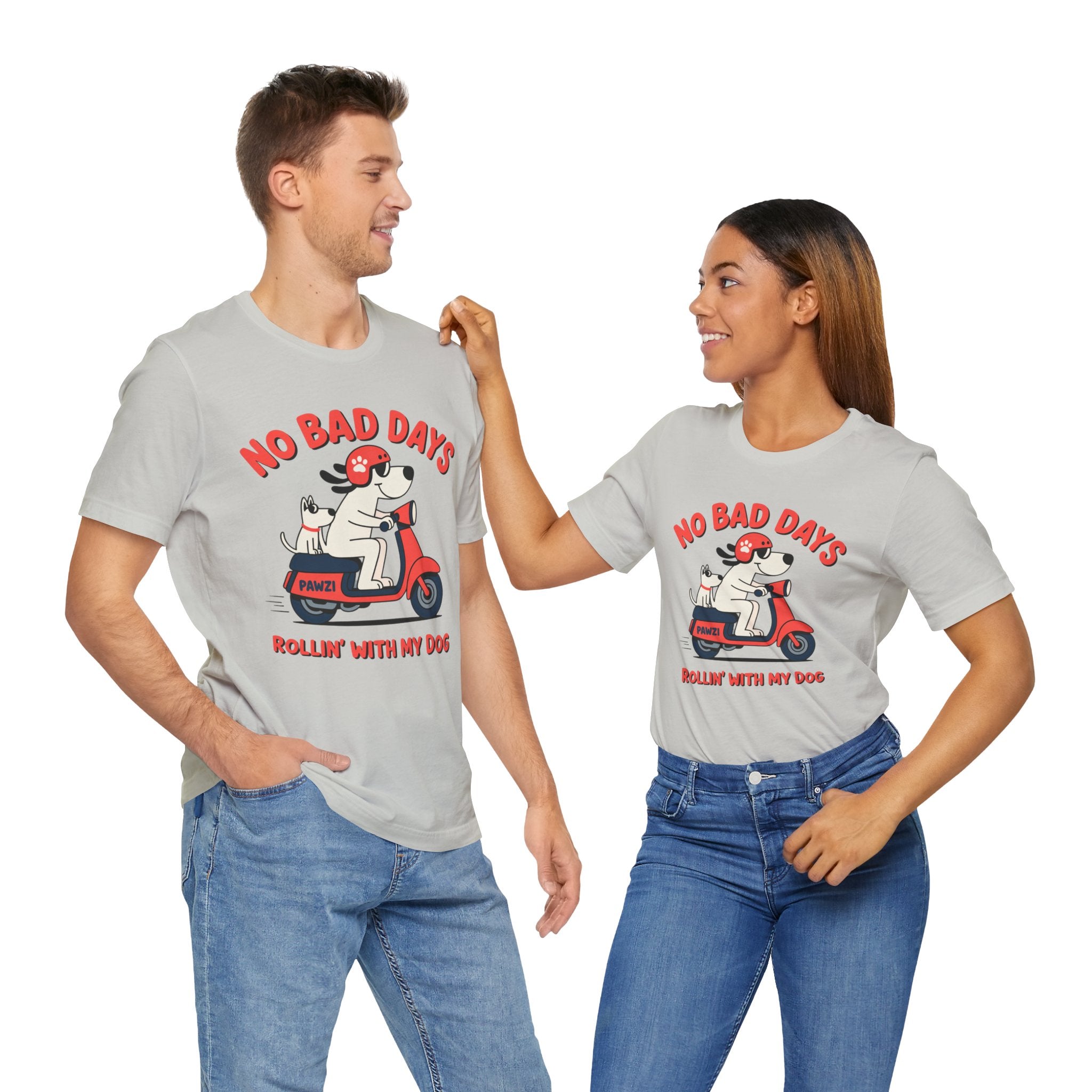 Rollin' With My Dog (Adult Short Sleeve T-Shirt)