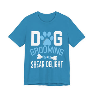 Dog Grooming T-Shirt – Funny Pet Groomer Shear Delight Tee for Men & Women