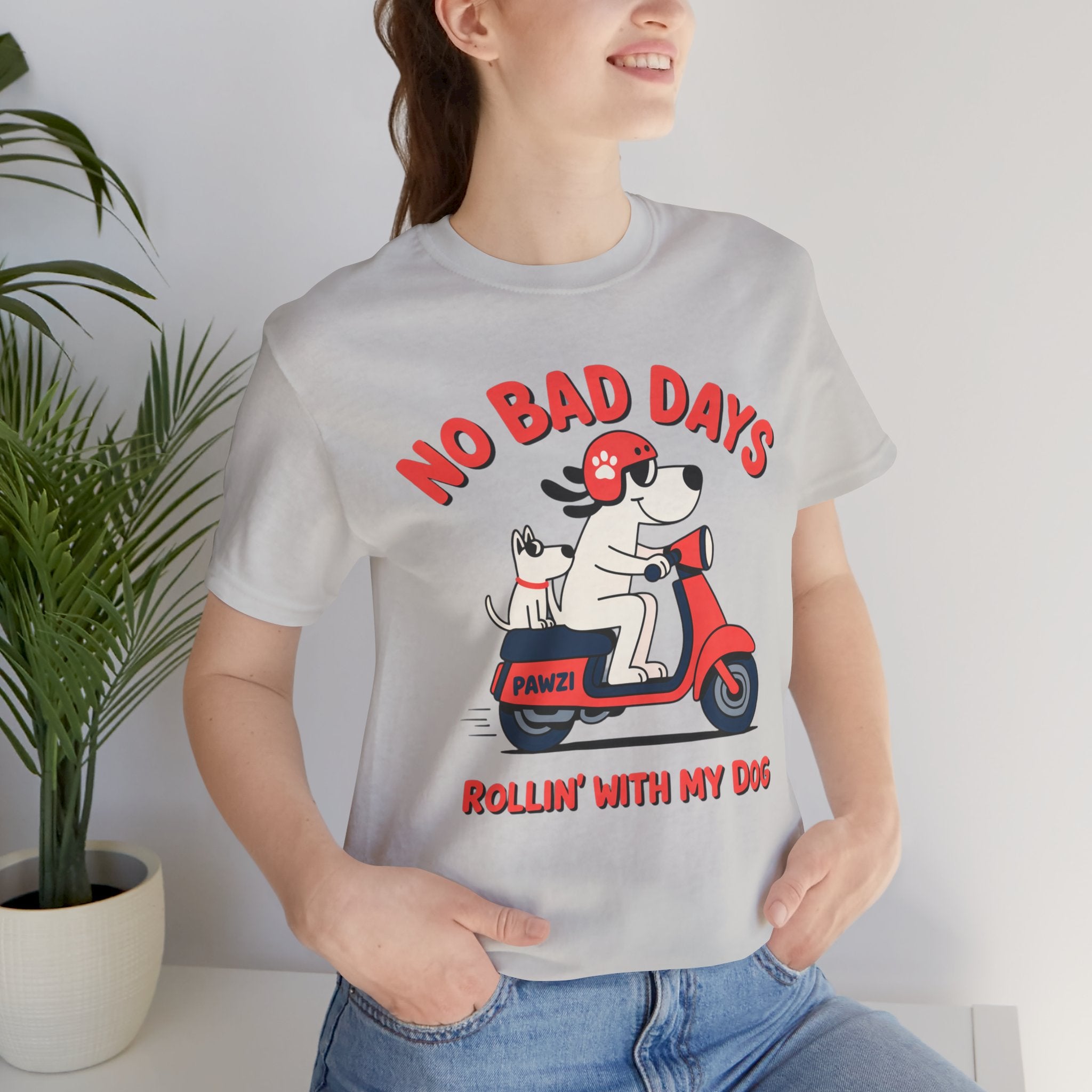 Rollin' With My Dog (Adult Short Sleeve T-Shirt)