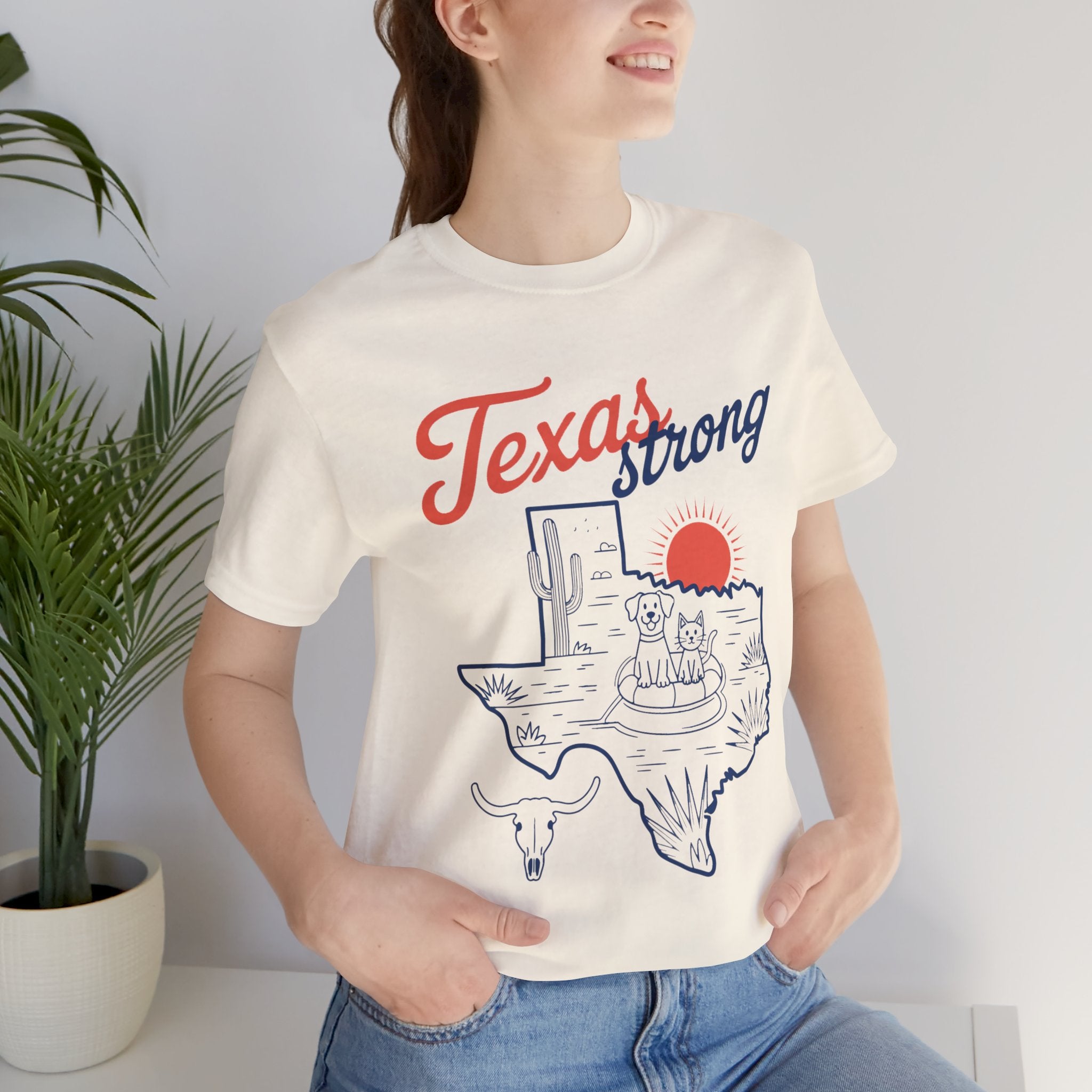 Texas Outline (Adult Short Sleeve T-Shirt)